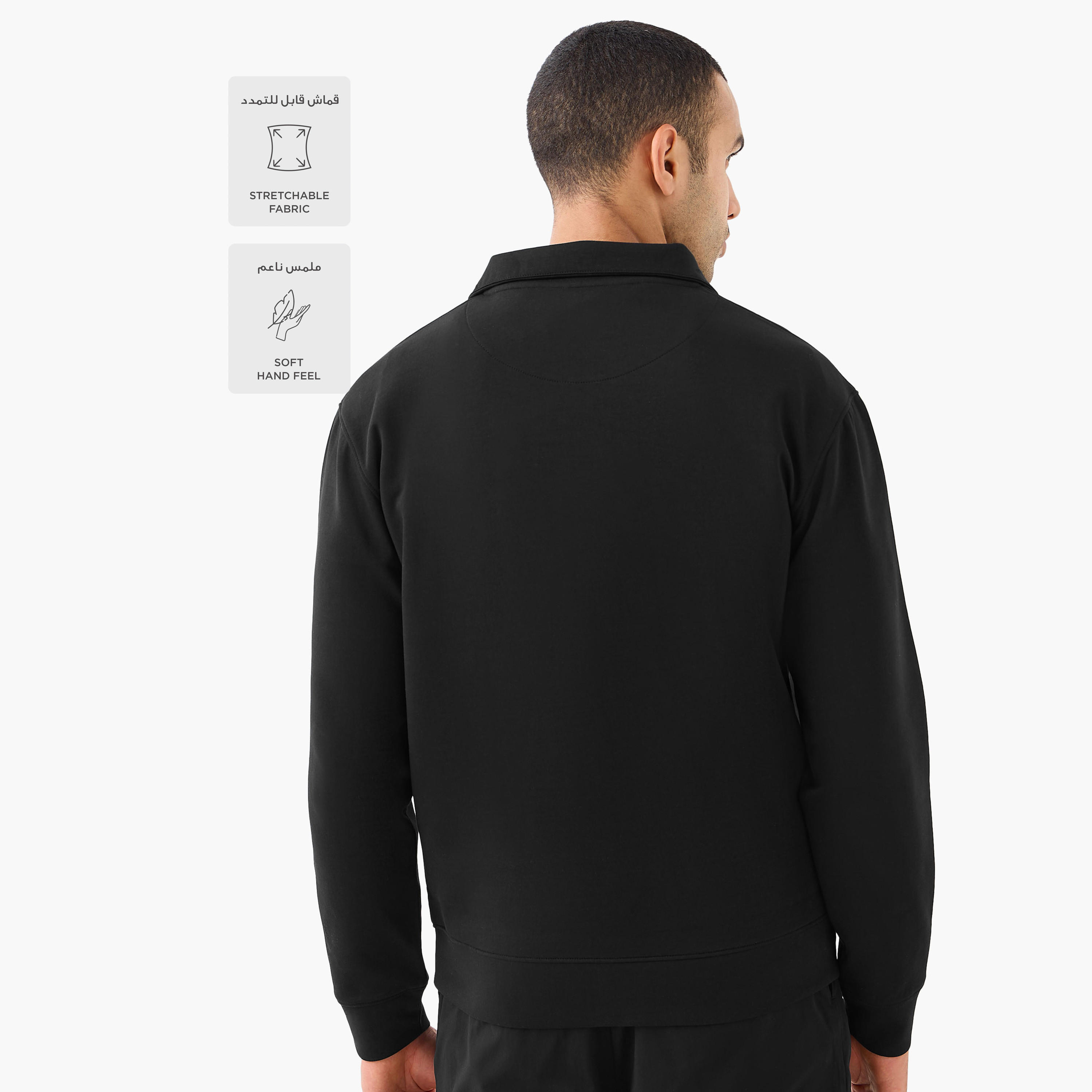 Love Pangolin Men Quarter Zip Sweatshirt-men-winterwear-hoodiesandsweatshirts-image-3