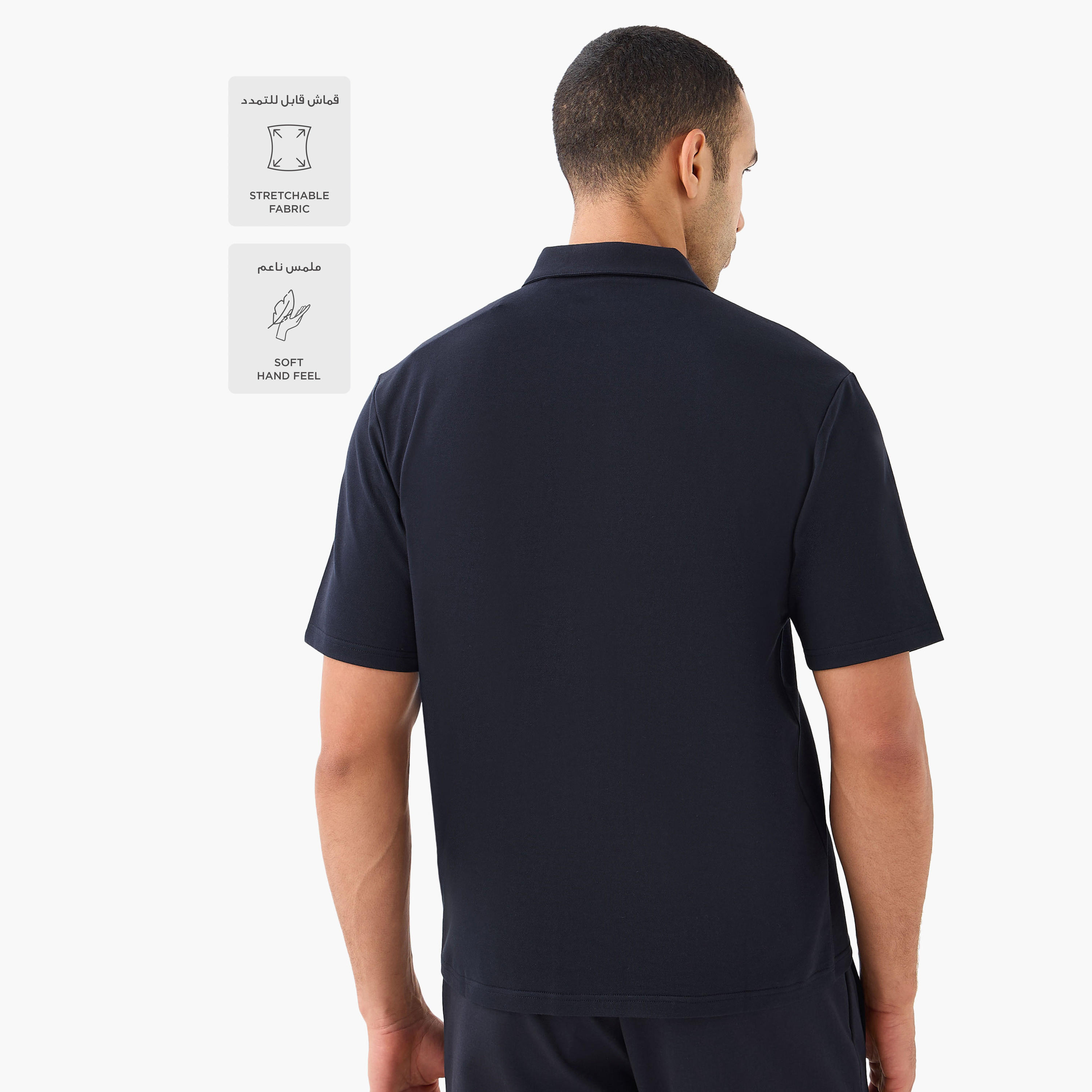 Love Pangolin Men Performance Half Zip Polo T-shirt-men-clothing-tshirtsandpolos-polos-image-3