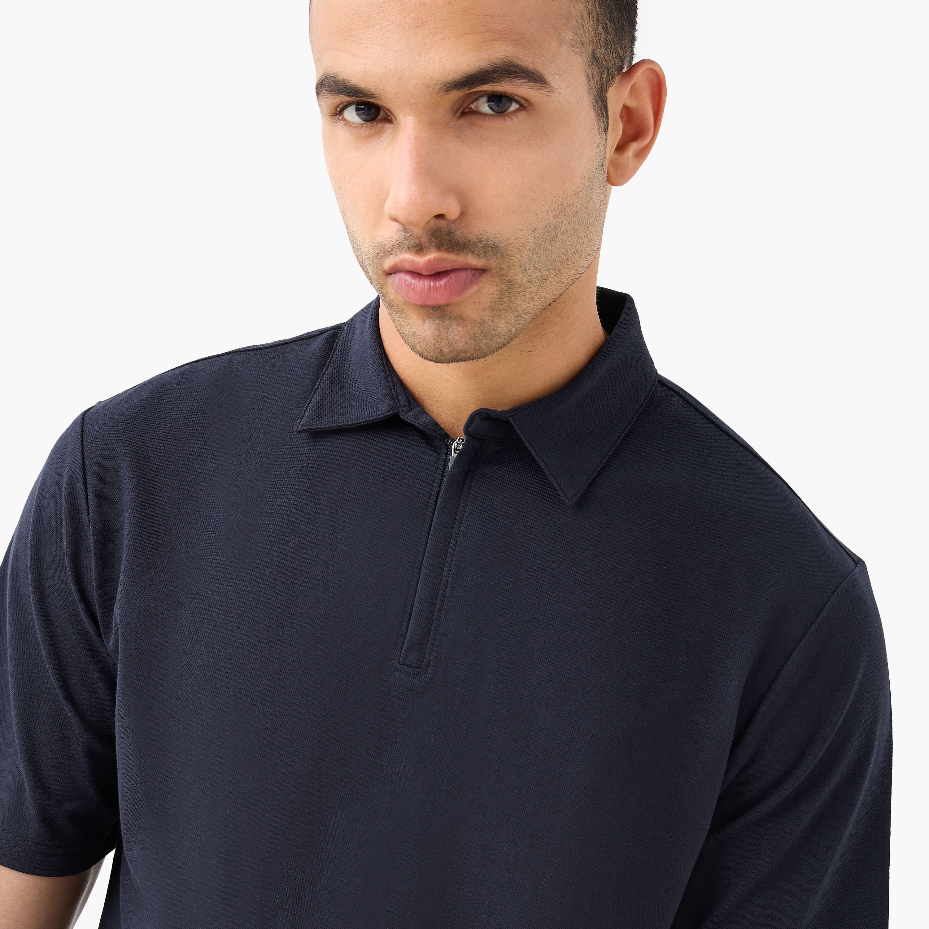 Love Pangolin Men Performance Half Zip Polo T-shirt-men-clothing-tshirtsandpolos-polos-image-4