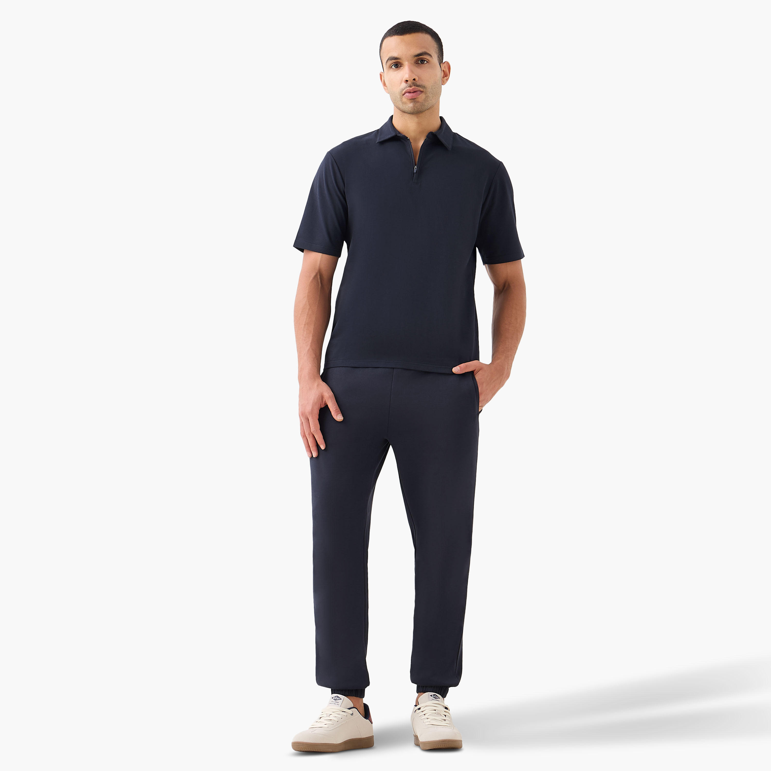 Love Pangolin Men Performance Half Zip Polo T-shirt-men-clothing-tshirtsandpolos-polos-image-2