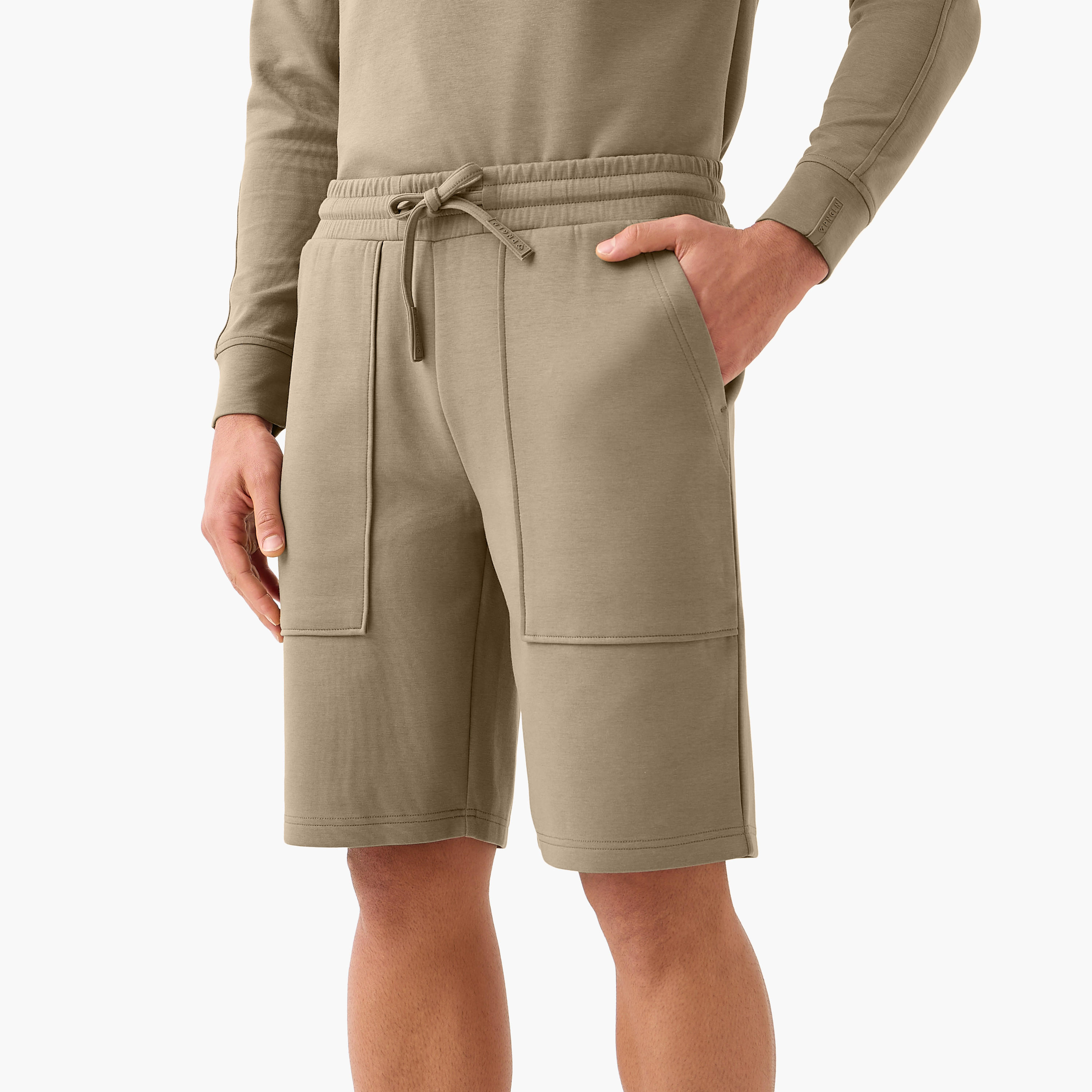 شورت بحزام ربط للرجال من لوف بانغولين-men-clothing-bottoms-shorts-image-1