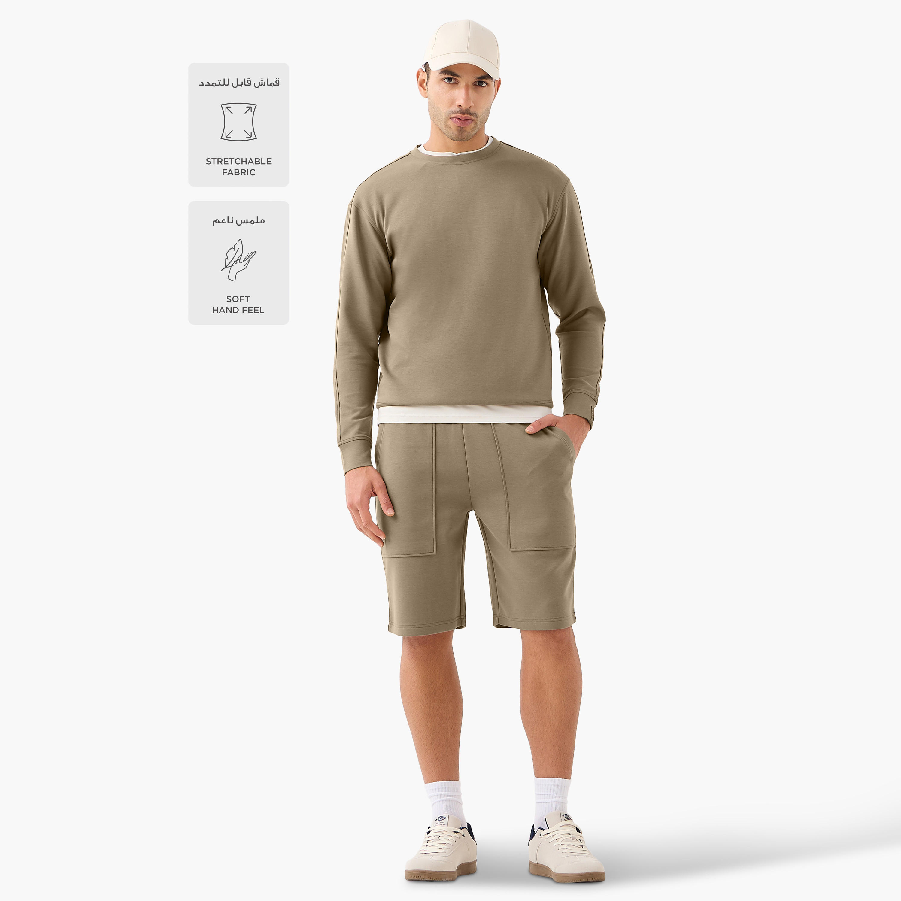 شورت بحزام ربط للرجال من لوف بانغولين-men-clothing-bottoms-shorts-image-2