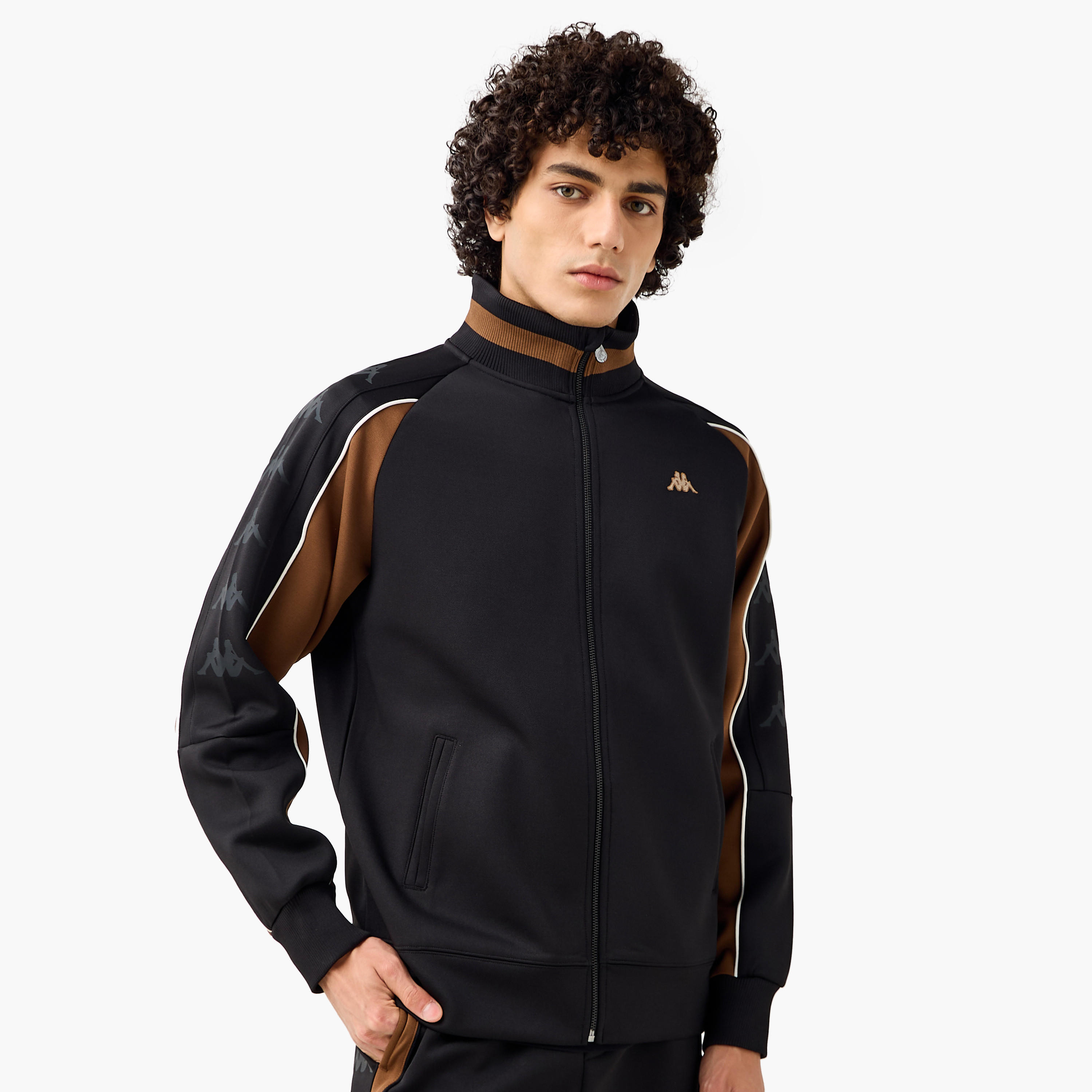 Kappa Men Colourblock High Neck Jacket-men-clothing-jacketsandblazers-jackets-image-1