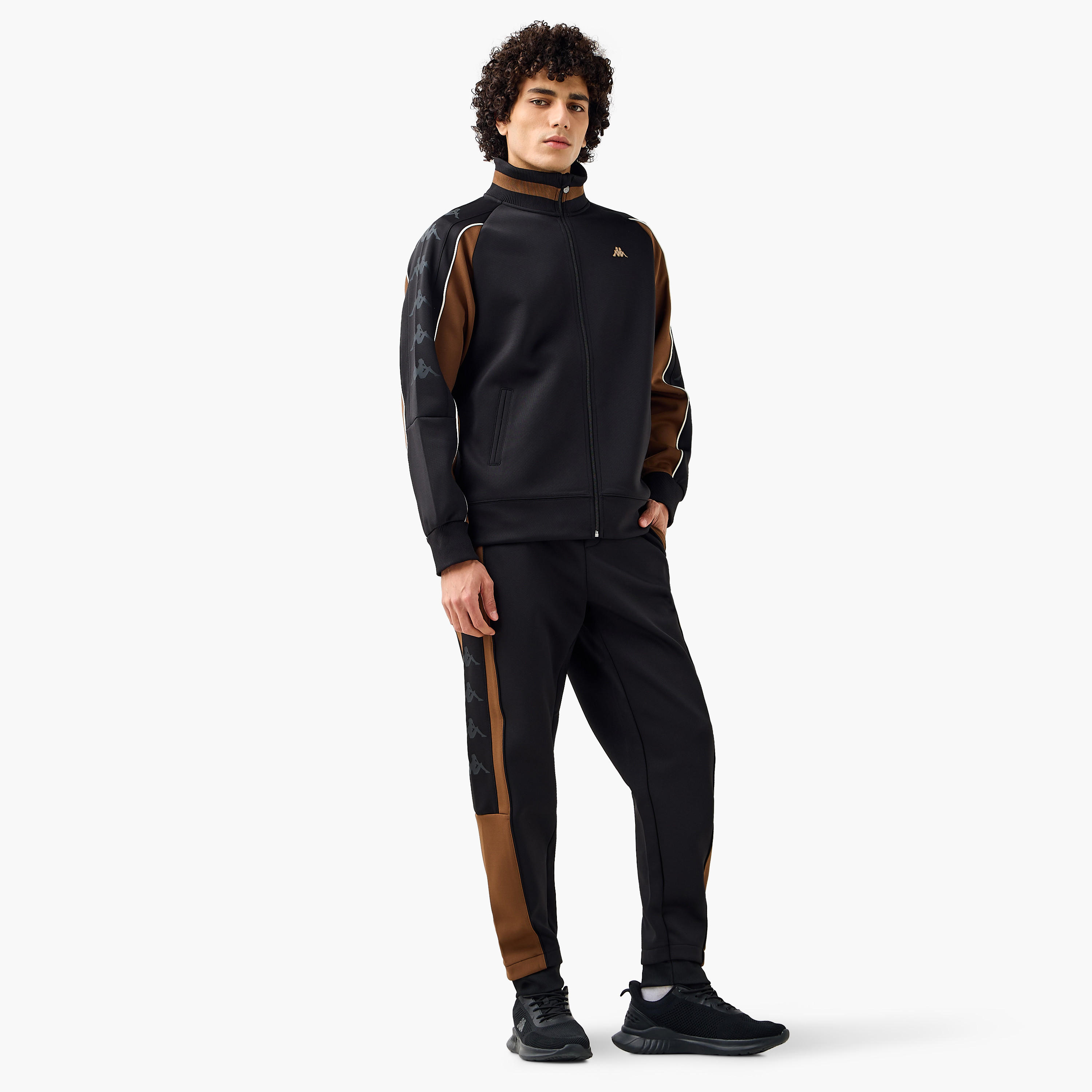 Kappa Men Colourblock High Neck Jacket-men-clothing-jacketsandblazers-jackets-image-2