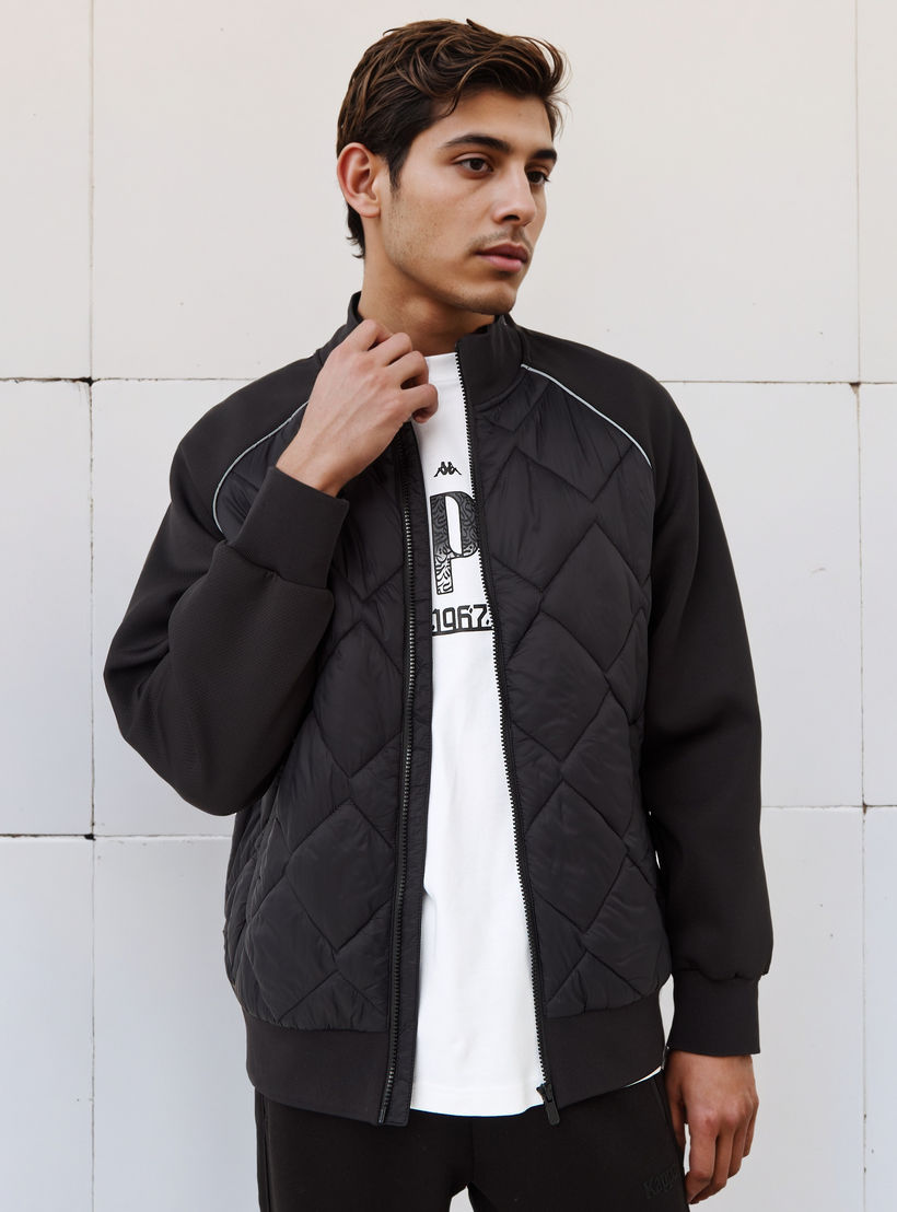 Kappa Men Quilted Zip Closure Jacket-men-clothing-jacketsandblazers-jackets-image-1