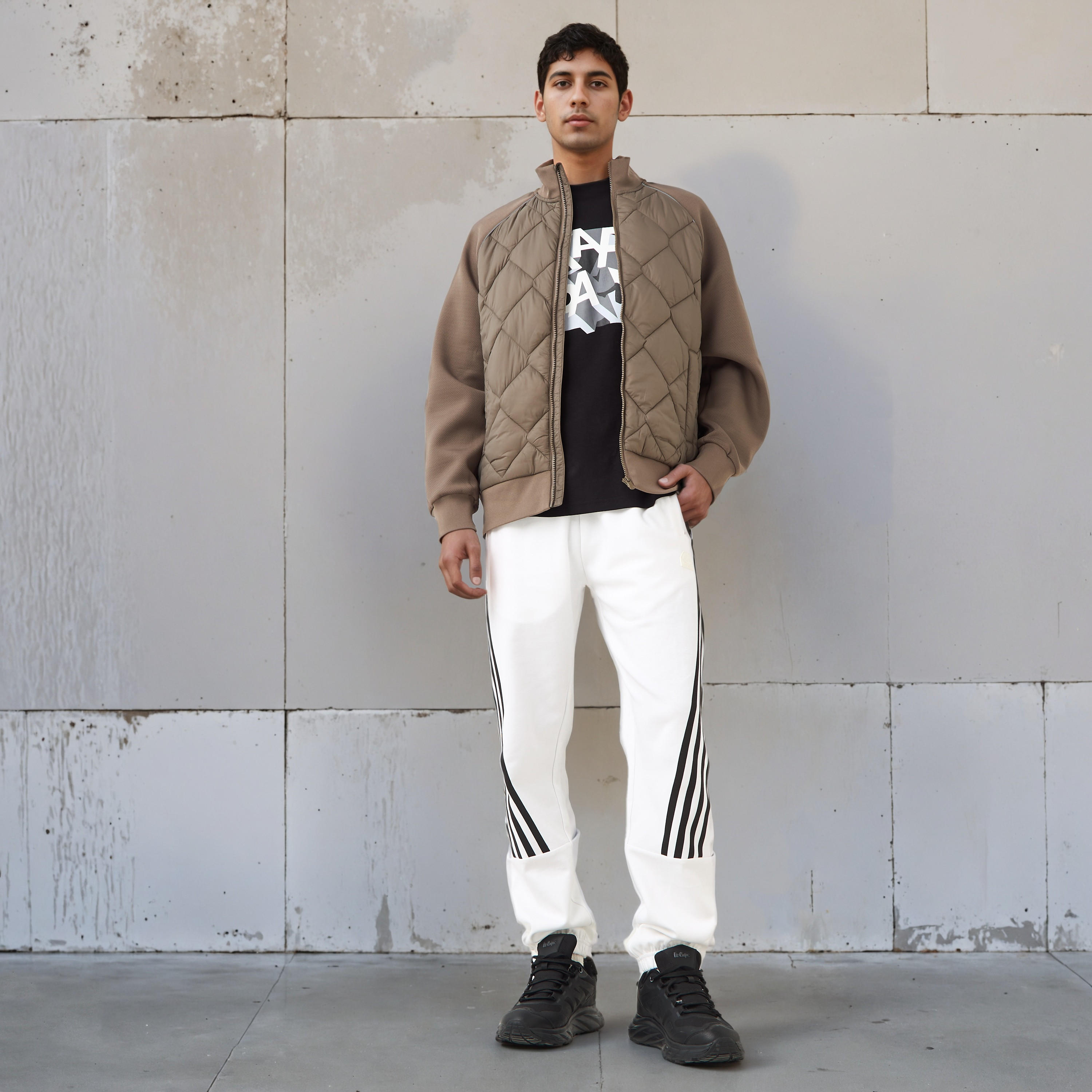 Kappa Men Quilted Zip Closure Jacket-men-clothing-jacketsandblazers-jackets-image-2