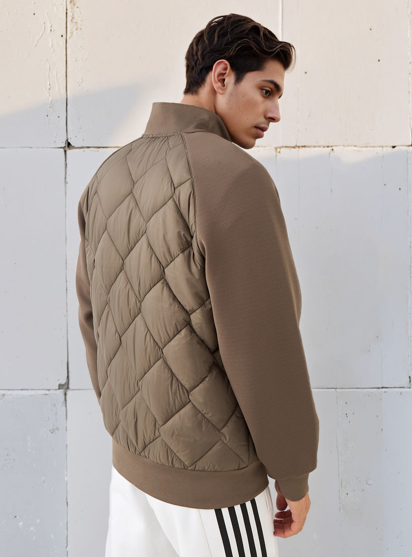 Kappa Men Quilted Zip Closure Jacket-men-clothing-jacketsandblazers-jackets-image-3