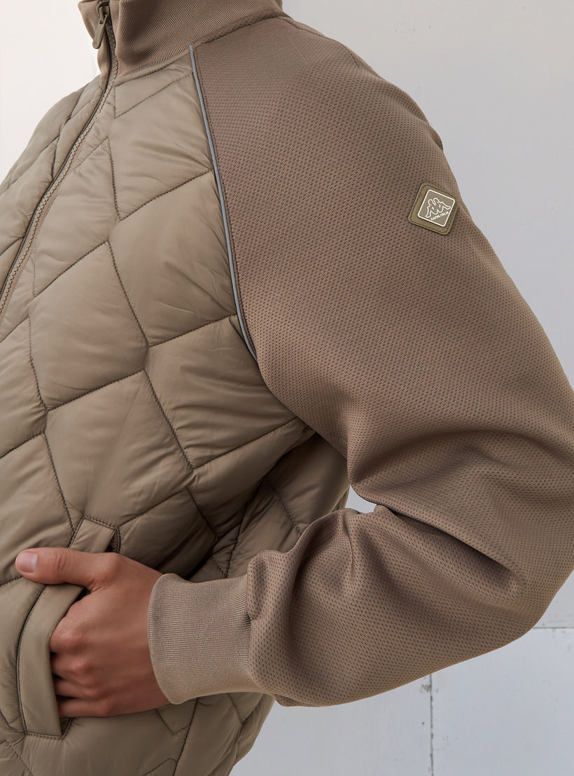 Kappa Men Quilted Zip Closure Jacket-men-clothing-jacketsandblazers-jackets-image-4