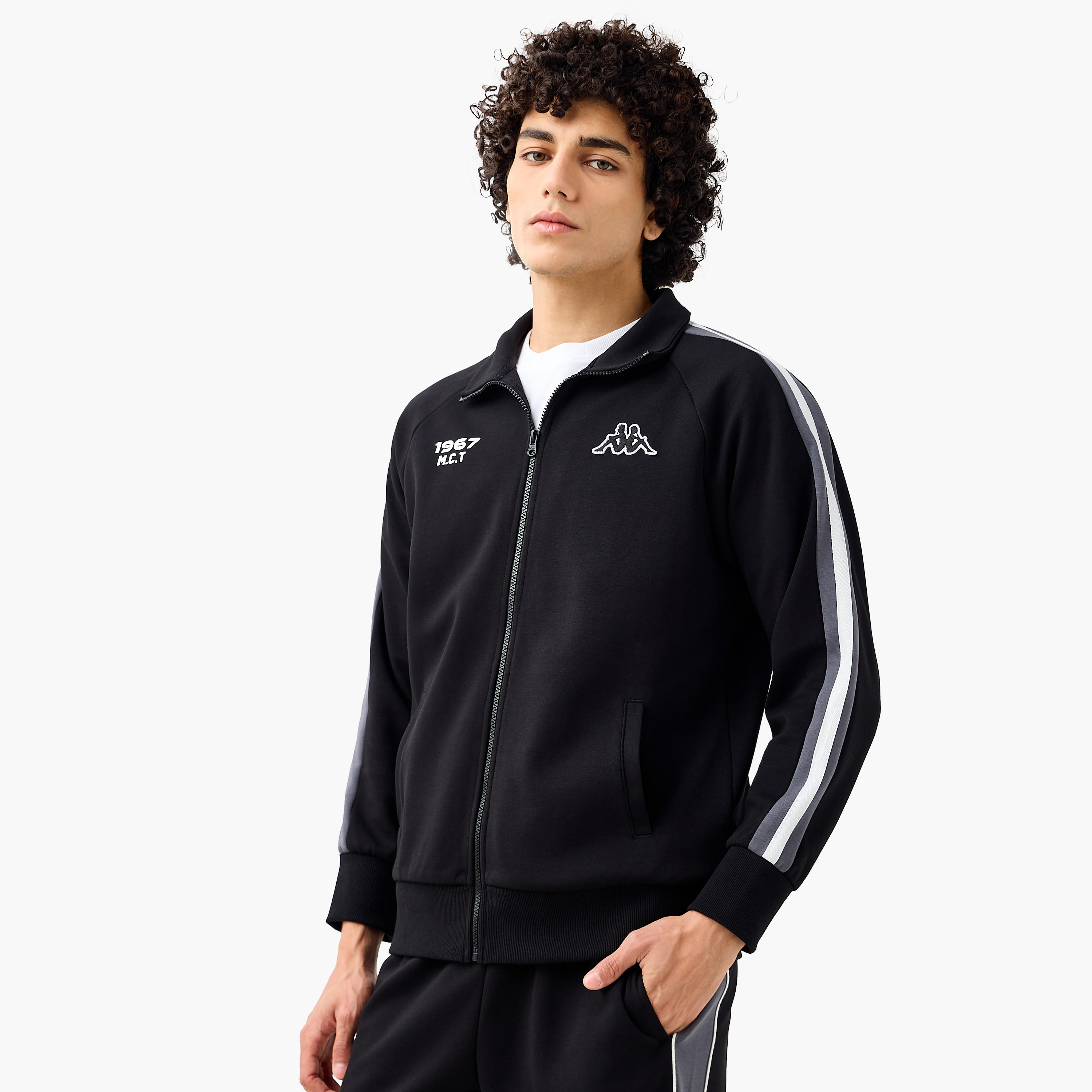 Kappa Men Regular Fit High Neck Jacket-men-clothing-jacketsandblazers-jackets-image-1