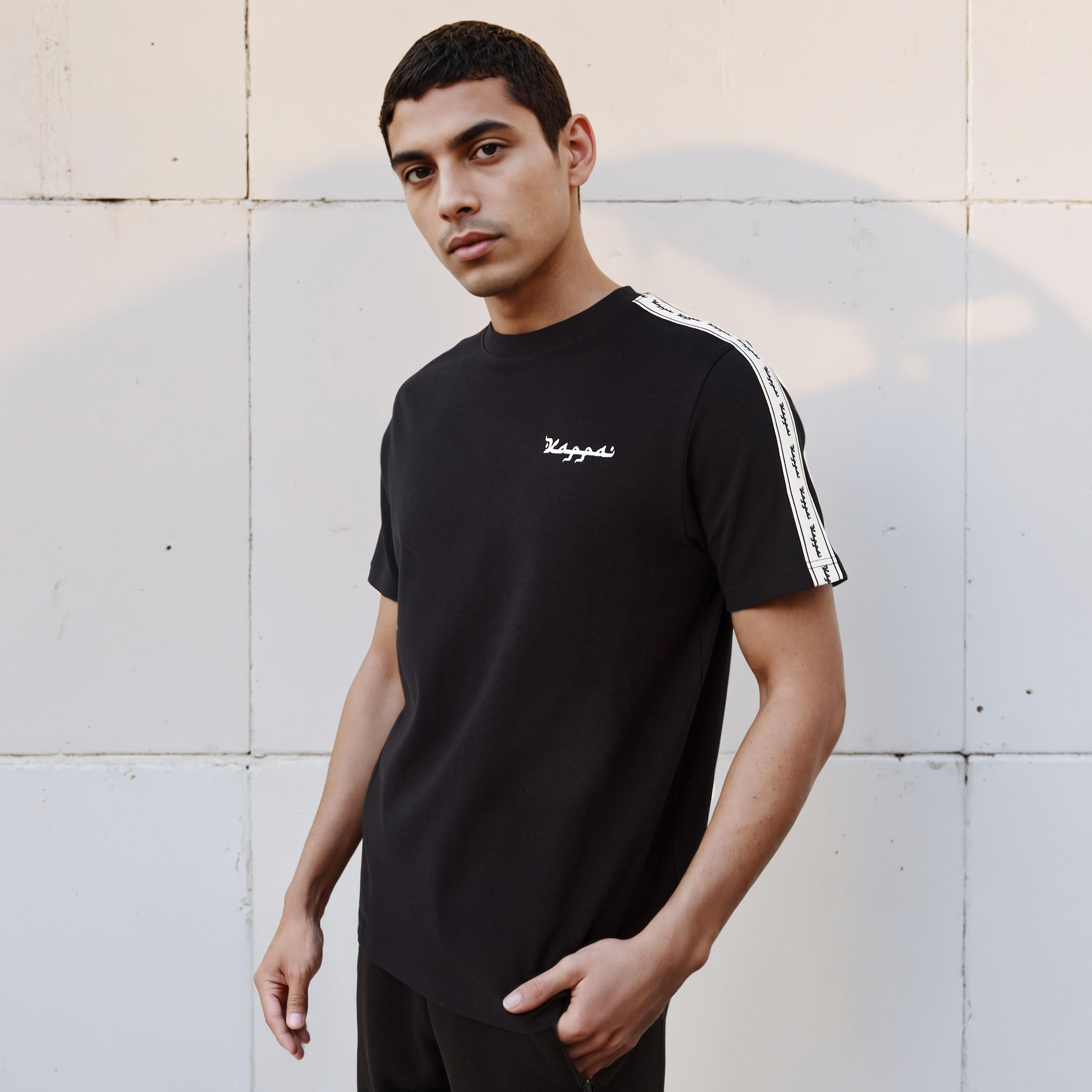 Kappa Men Logo Print T-shirt-men-clothing-sportswearandactivewear-tshirtsandpolos-image-1