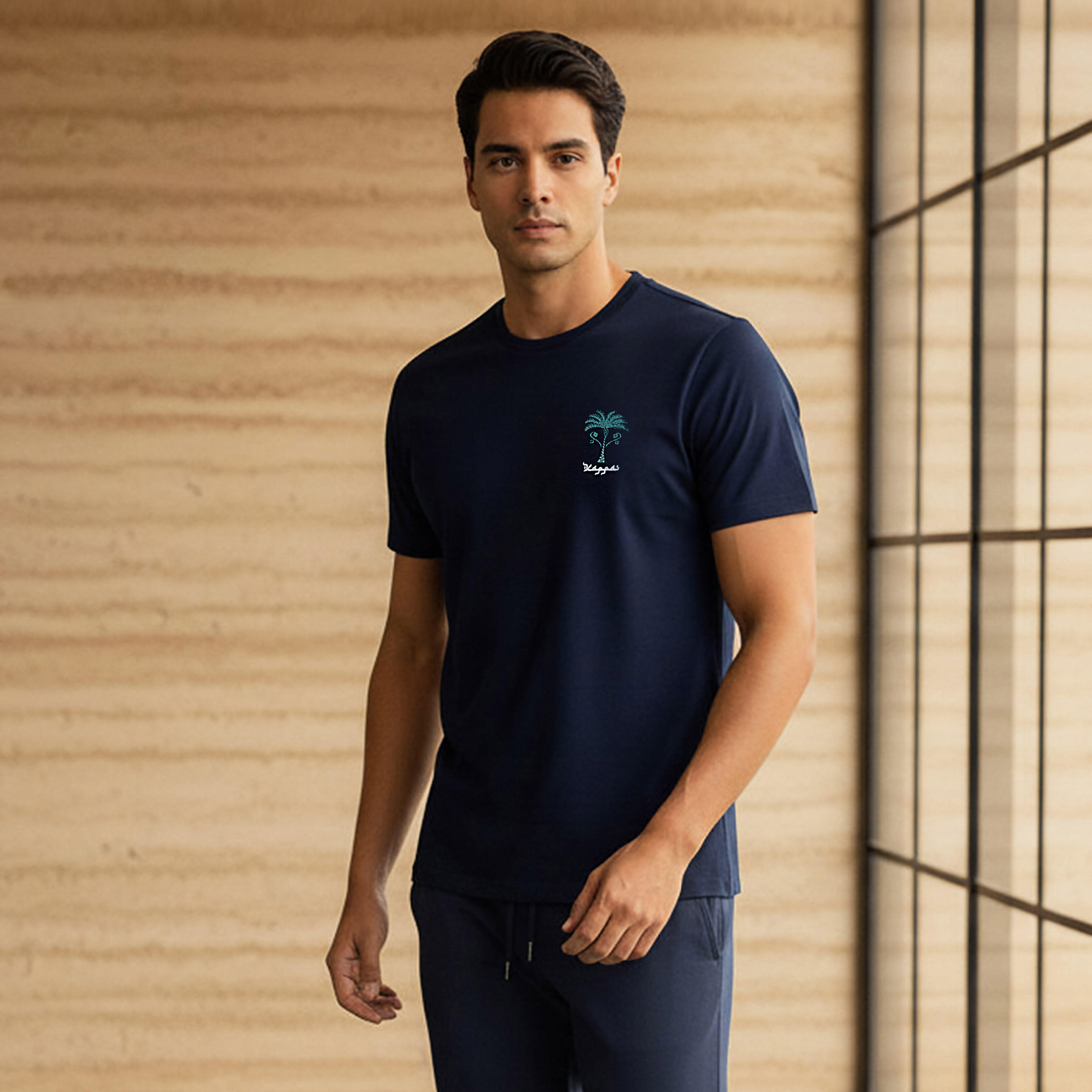 تيشيرت رجالي بطبعات شعار من كابا-men-clothing-sportswearandactivewear-tshirtsandpolos-image-1