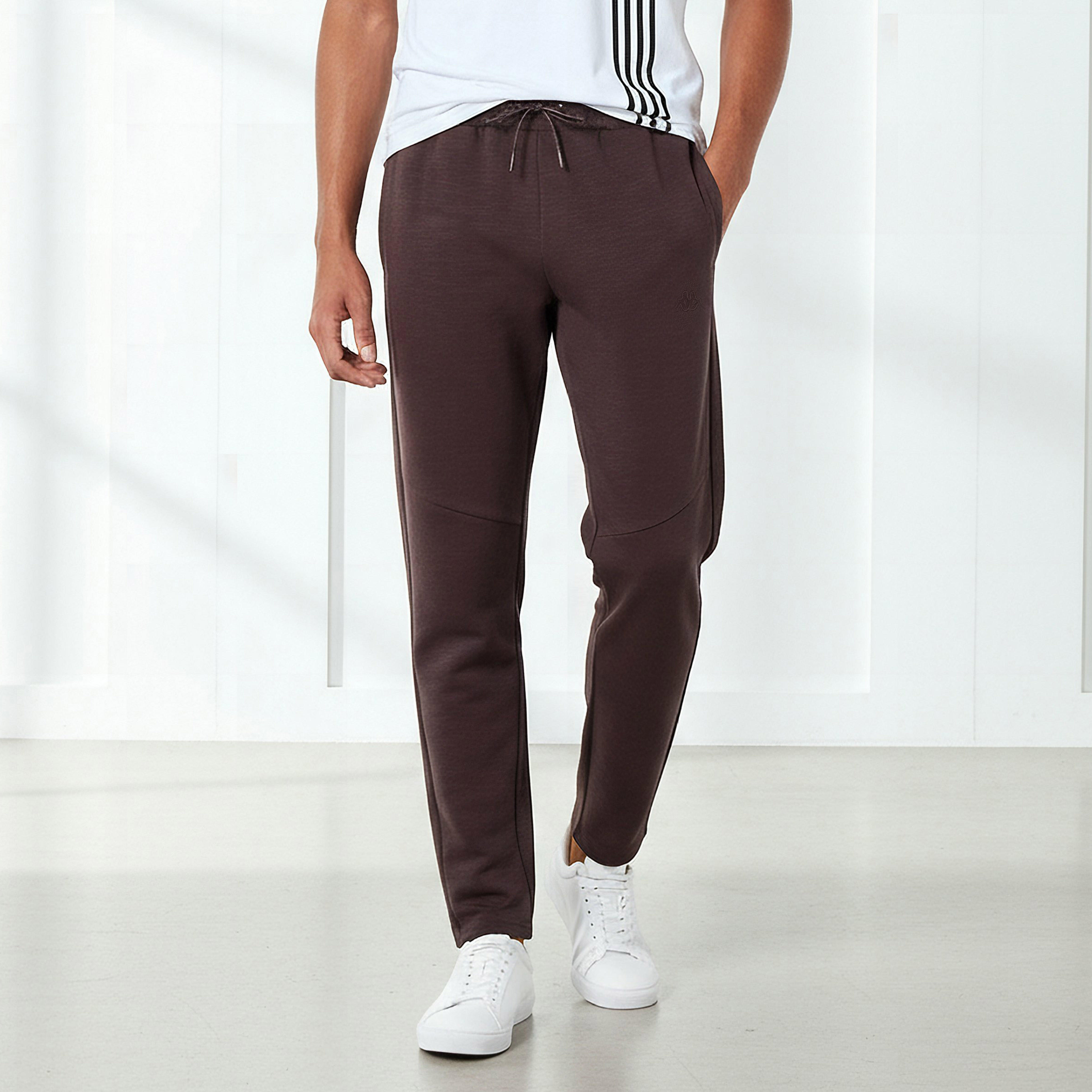 Kappa Men Regular Fit Joggers with Drawstring Waist-men-clothing-sportswearandactivewear-bottoms-joggers-image-1