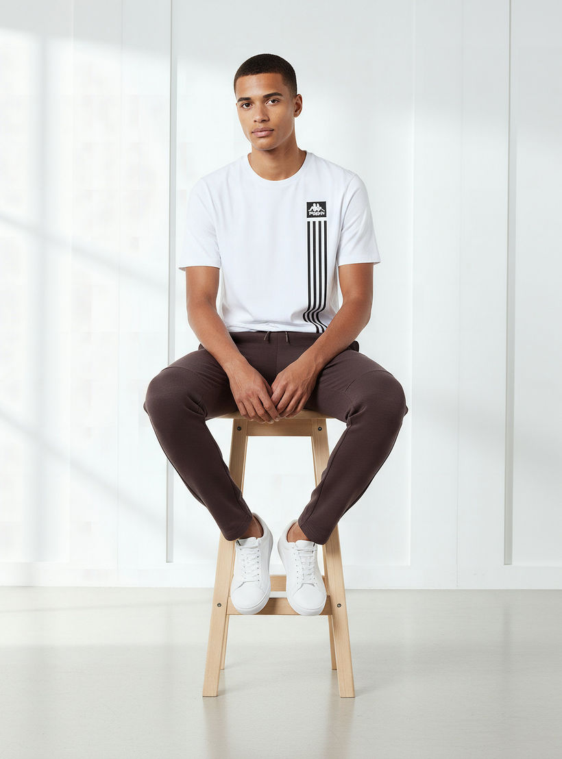 Kappa Men Regular Fit Joggers with Drawstring Waist-men-clothing-sportswearandactivewear-bottoms-joggers-image-5