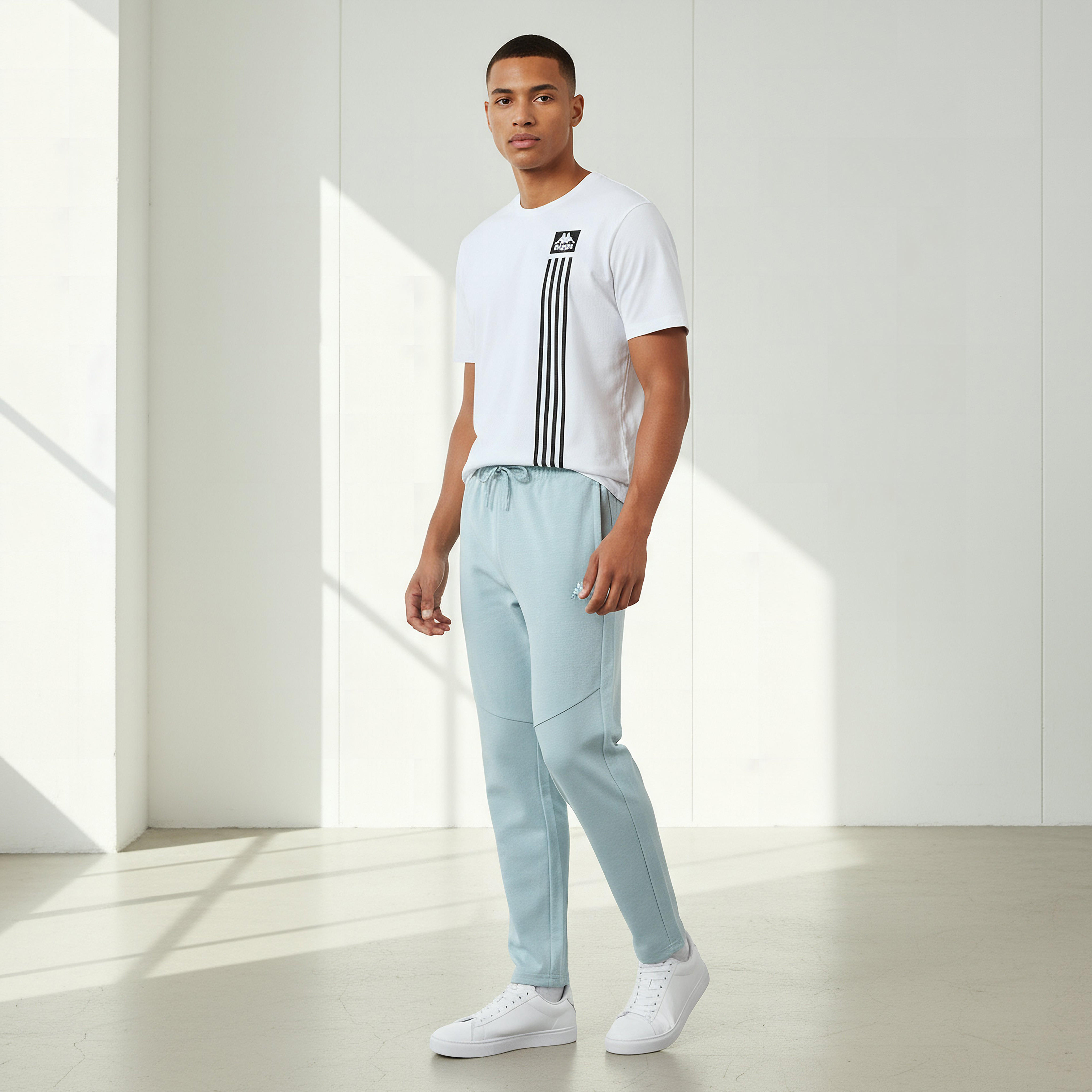 Kappa Men Regular Fit Joggers with Drawstring Waist-men-clothing-sportswearandactivewear-bottoms-joggers-image-2