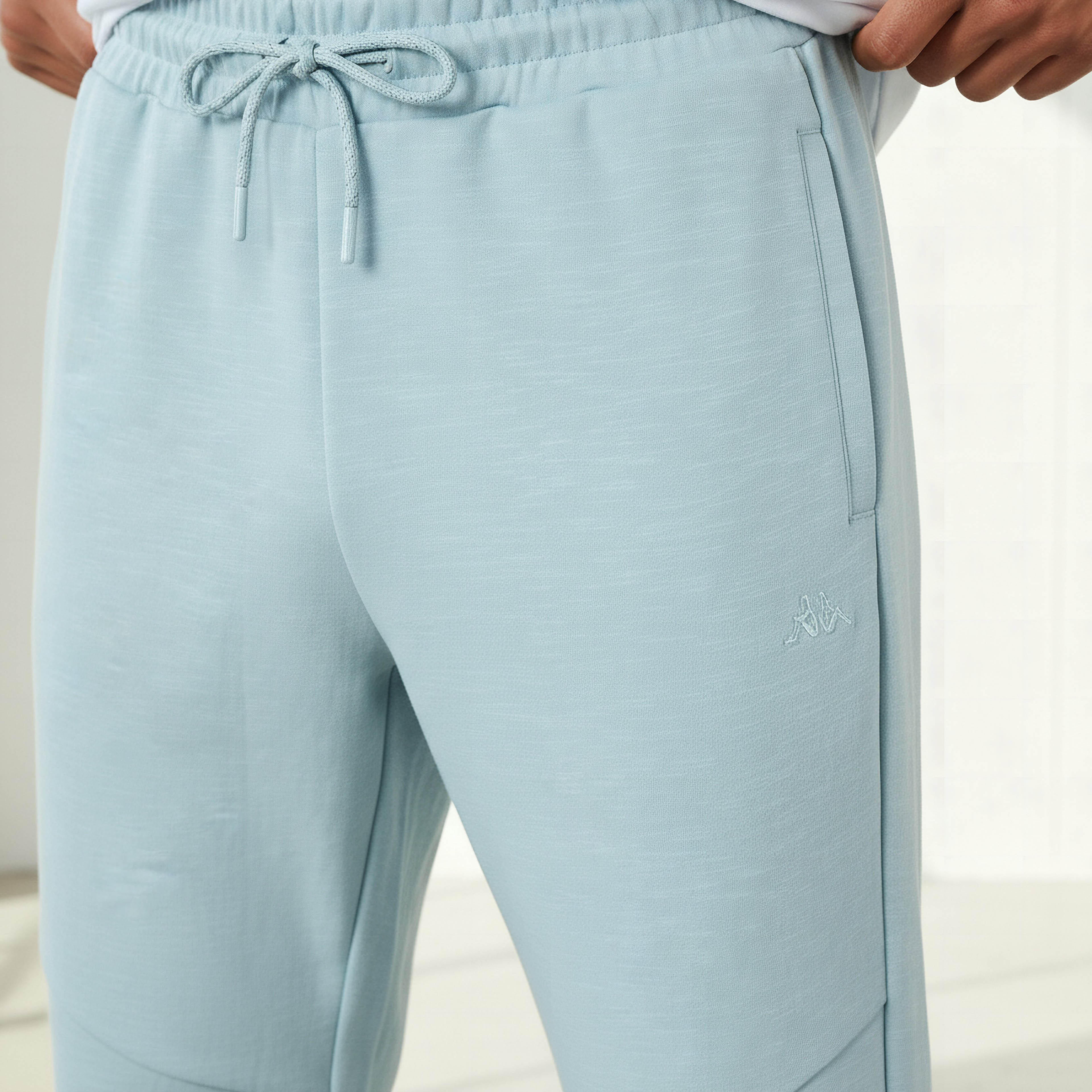 Kappa Men Regular Fit Joggers with Drawstring Waist-men-clothing-sportswearandactivewear-bottoms-joggers-image-4