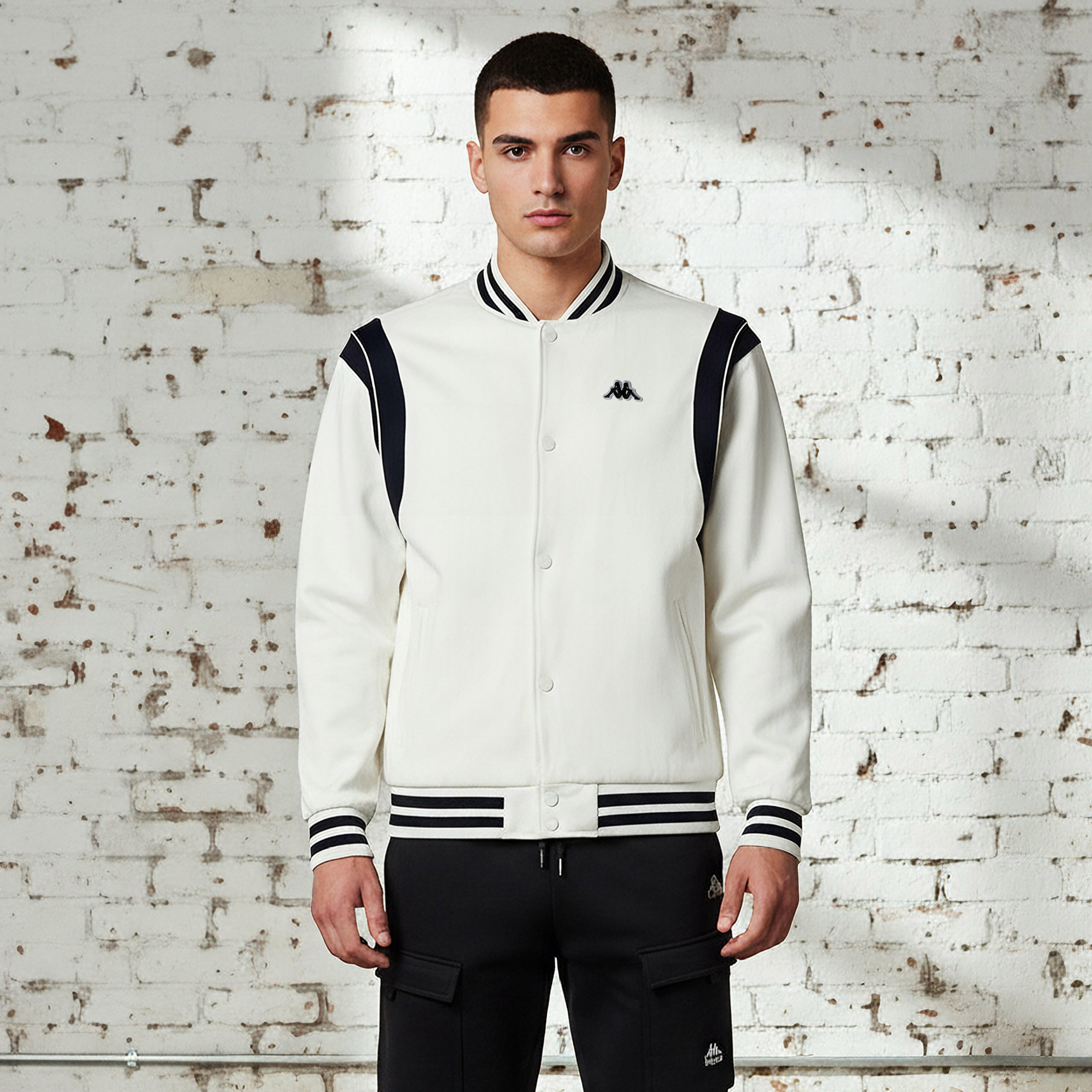 Kappa Men Logo Embroidered Varsity Jacket-men-clothing-jacketsandblazers-jackets-image-1