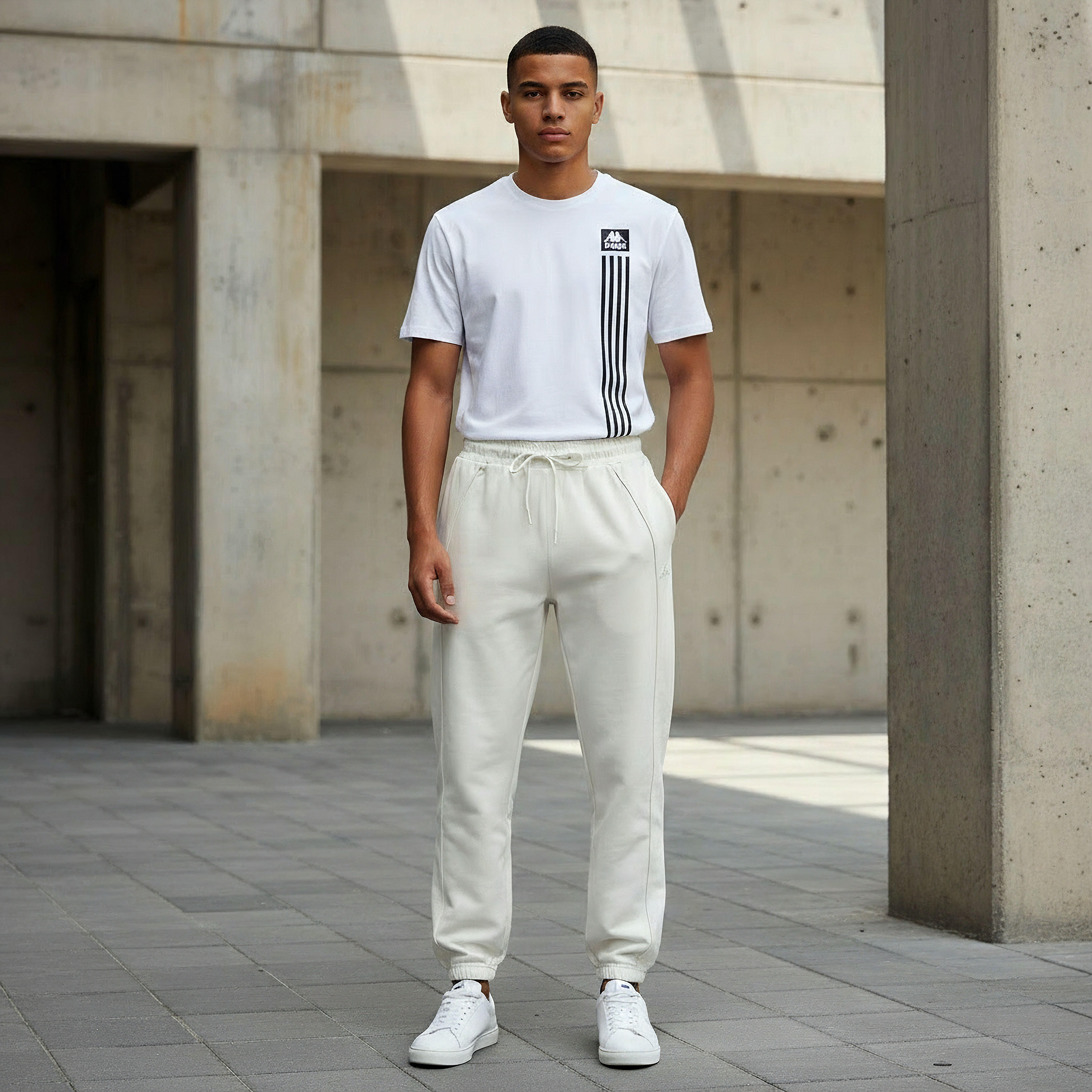 Kappa Men Drawstring Waist Joggers-men-clothing-sportswearandactivewear-bottoms-joggers-image-2