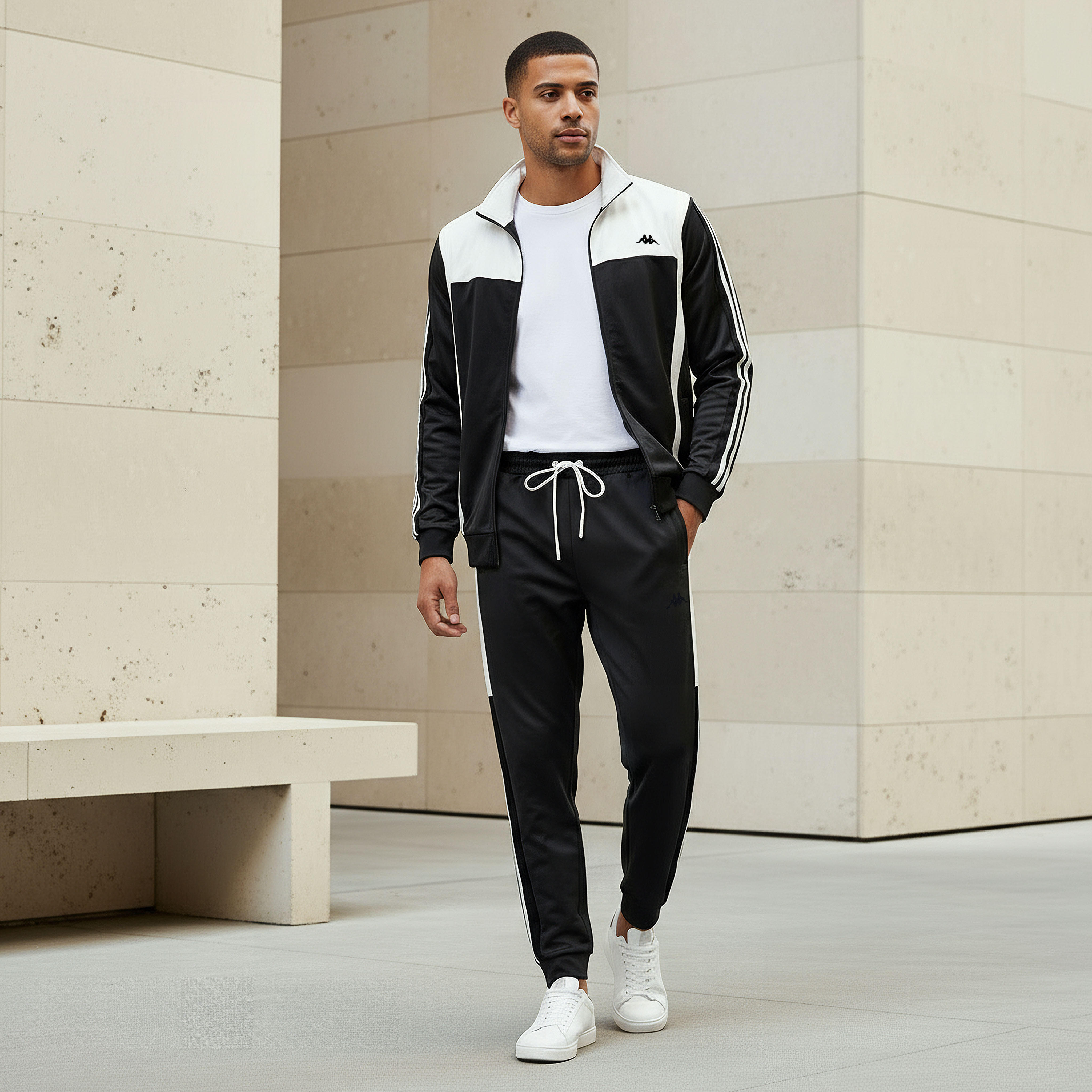 Kappa Men Colourblock Joggers-men-clothing-sportswearandactivewear-bottoms-joggers-image-2
