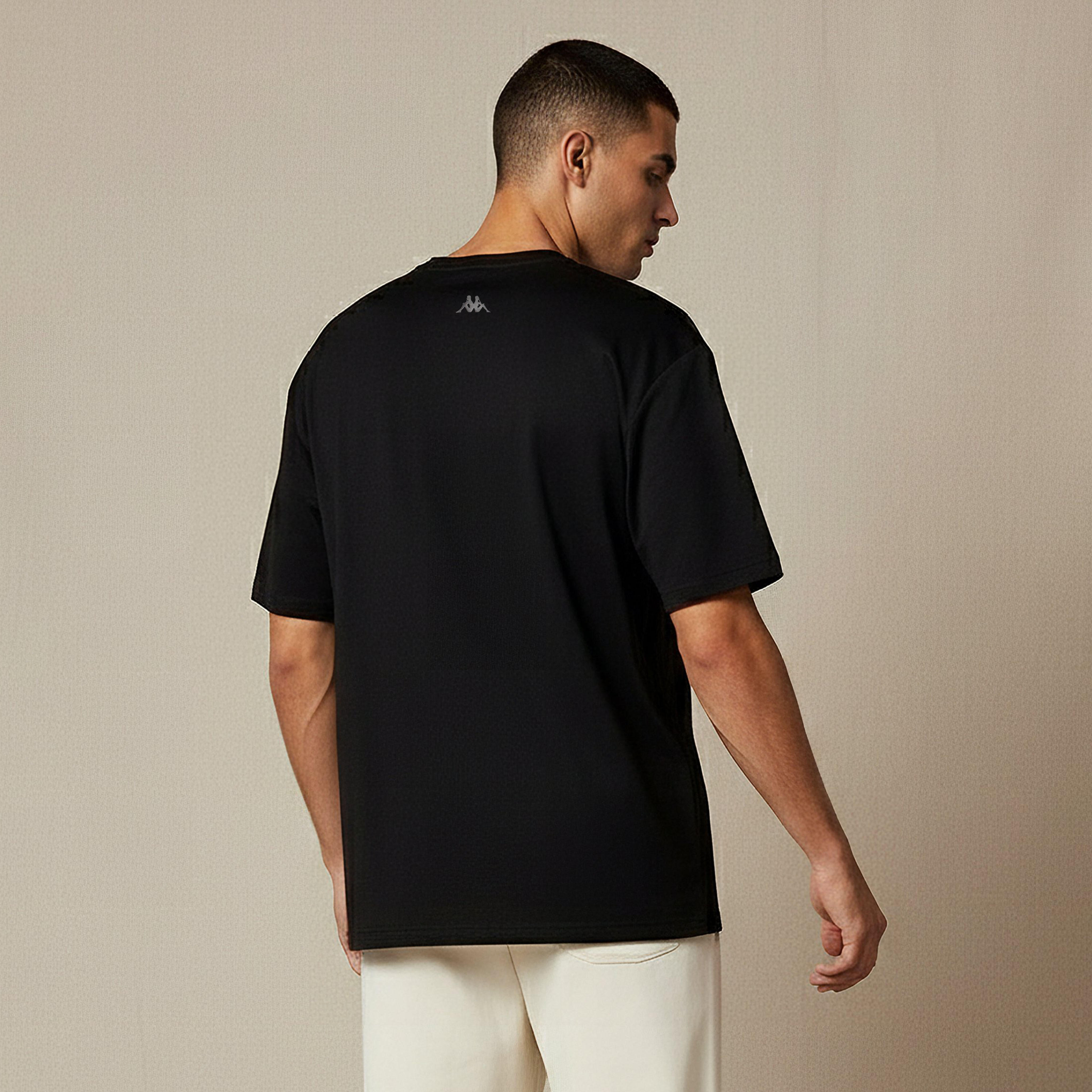 Kappa Men Regular Fit Crew Neck Short Sleeve Logo Applique T-shirt-men-clothing-sportswearandactivewear-tshirtsandpolos-image-3