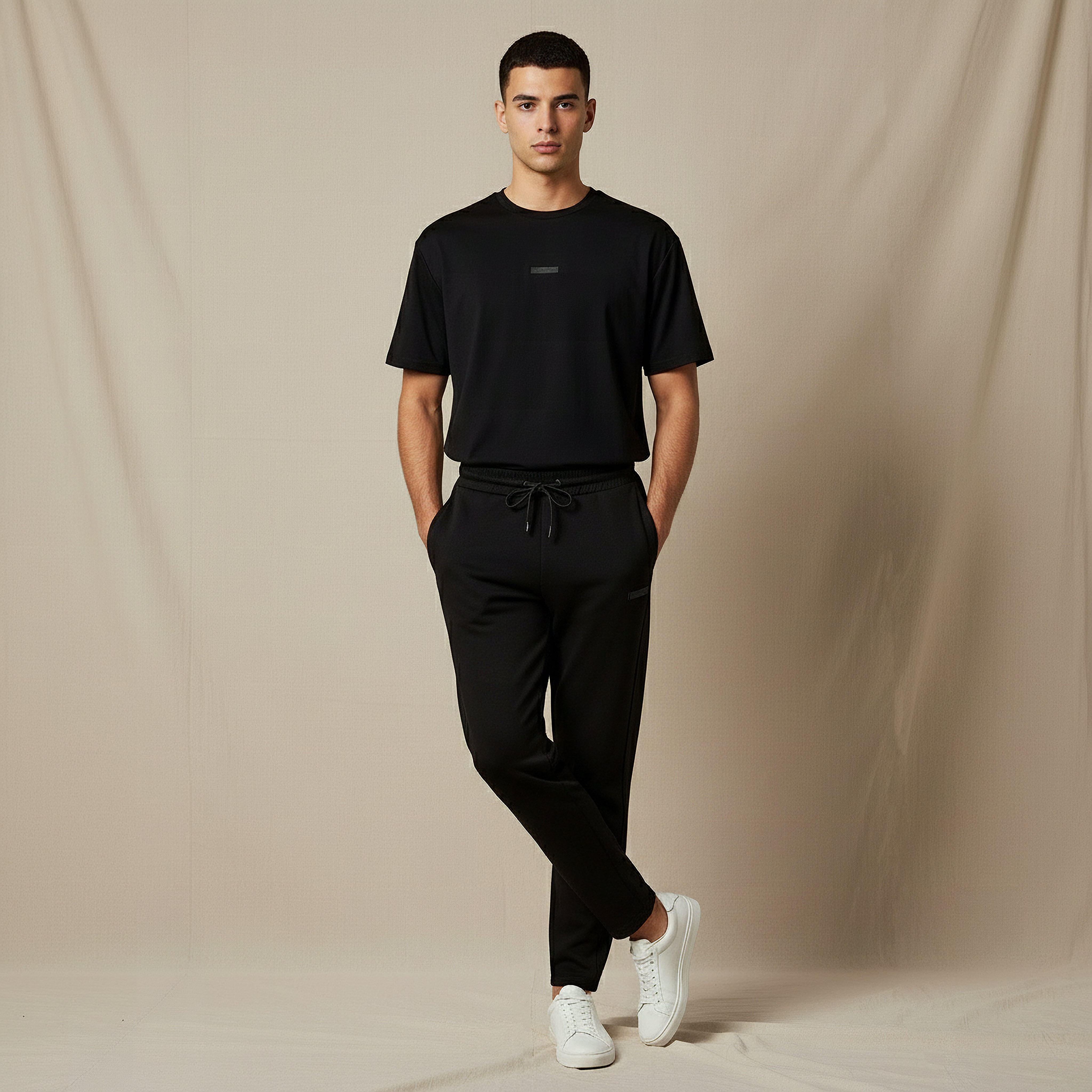 Kappa Men Regular Fit Joggers with Pockets-men-clothing-sportswearandactivewear-bottoms-joggers-image-2