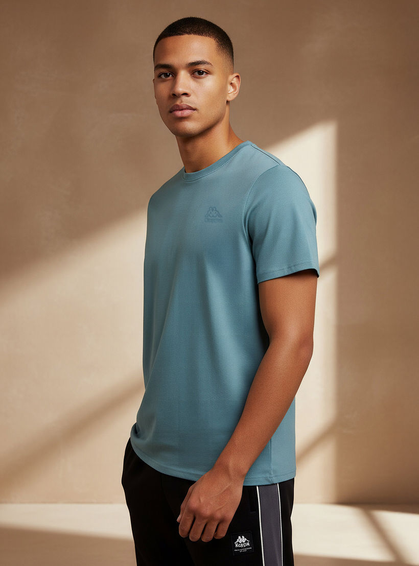 Kappa Men Logo Print T-shirt-men-clothing-sportswearandactivewear-tshirtsandpolos-image-1