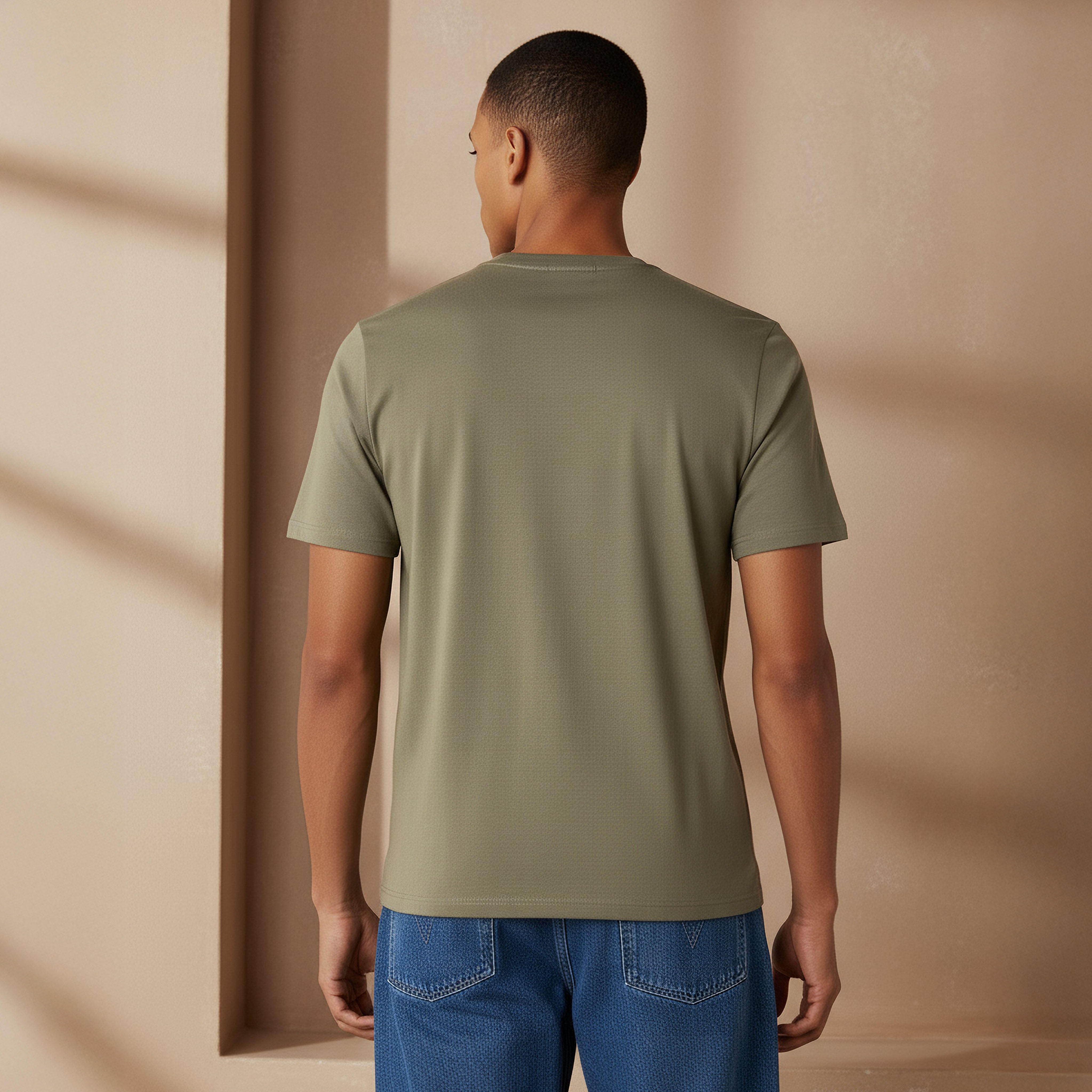 Kappa Men Logo Print T-shirt-men-clothing-sportswearandactivewear-tshirtsandpolos-image-3