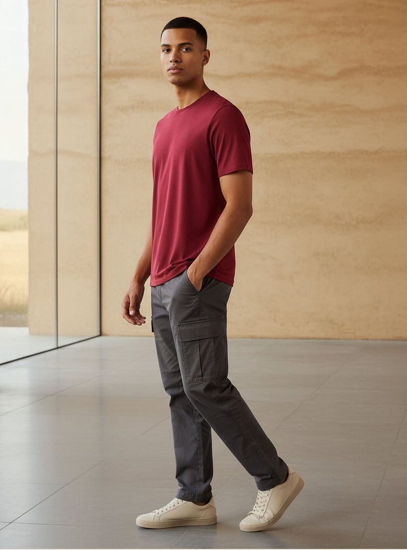تيشيرت بطبعات الشعار للرجال من كابا-men-clothing-sportswearandactivewear-tshirtsandpolos-image-2