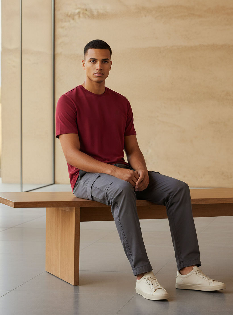 تيشيرت بطبعات الشعار للرجال من كابا-men-clothing-sportswearandactivewear-tshirtsandpolos-image-5
