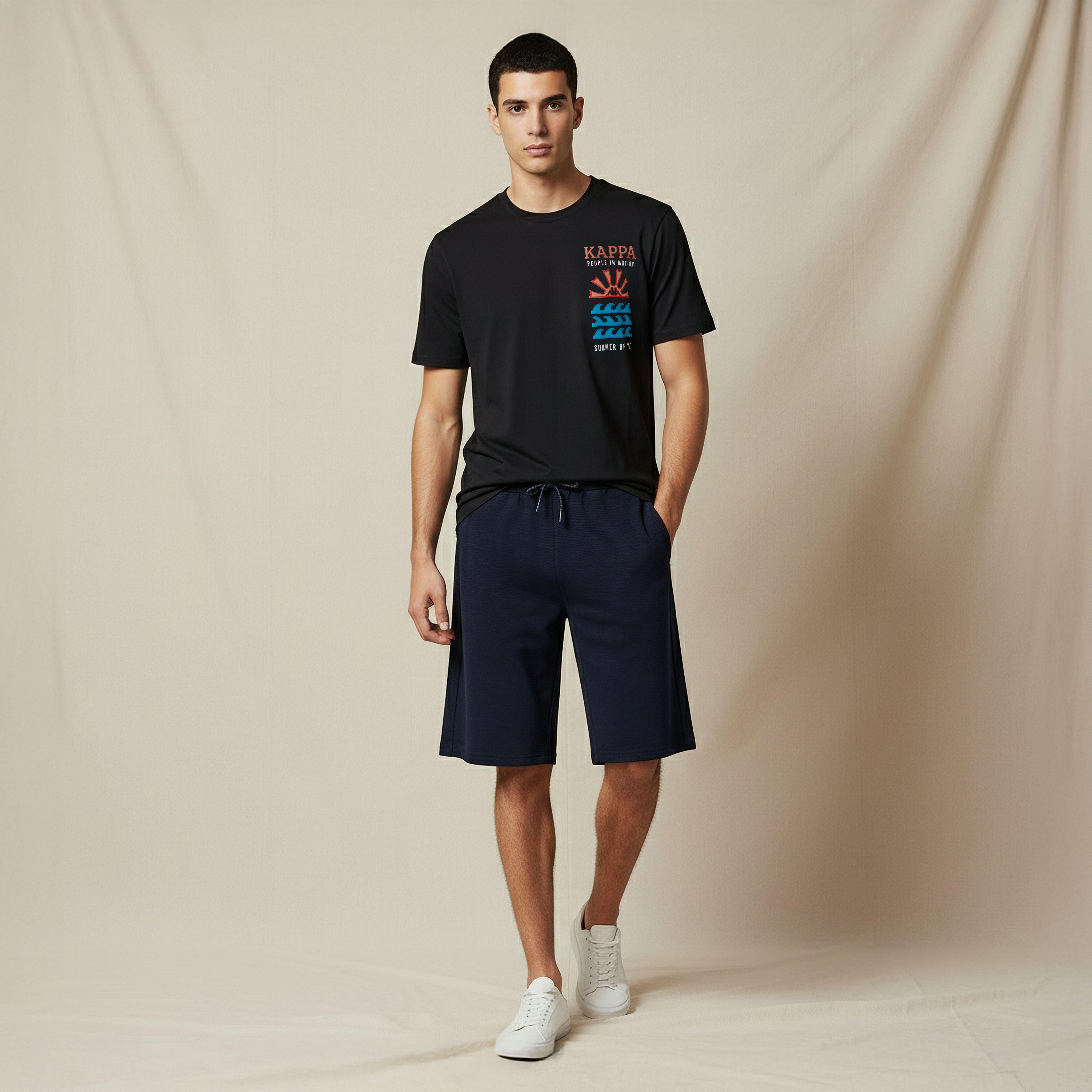 Kappa Non Stretchable Regular Fit Shorts with Pockets-men-clothing-bottoms-shorts-image-3