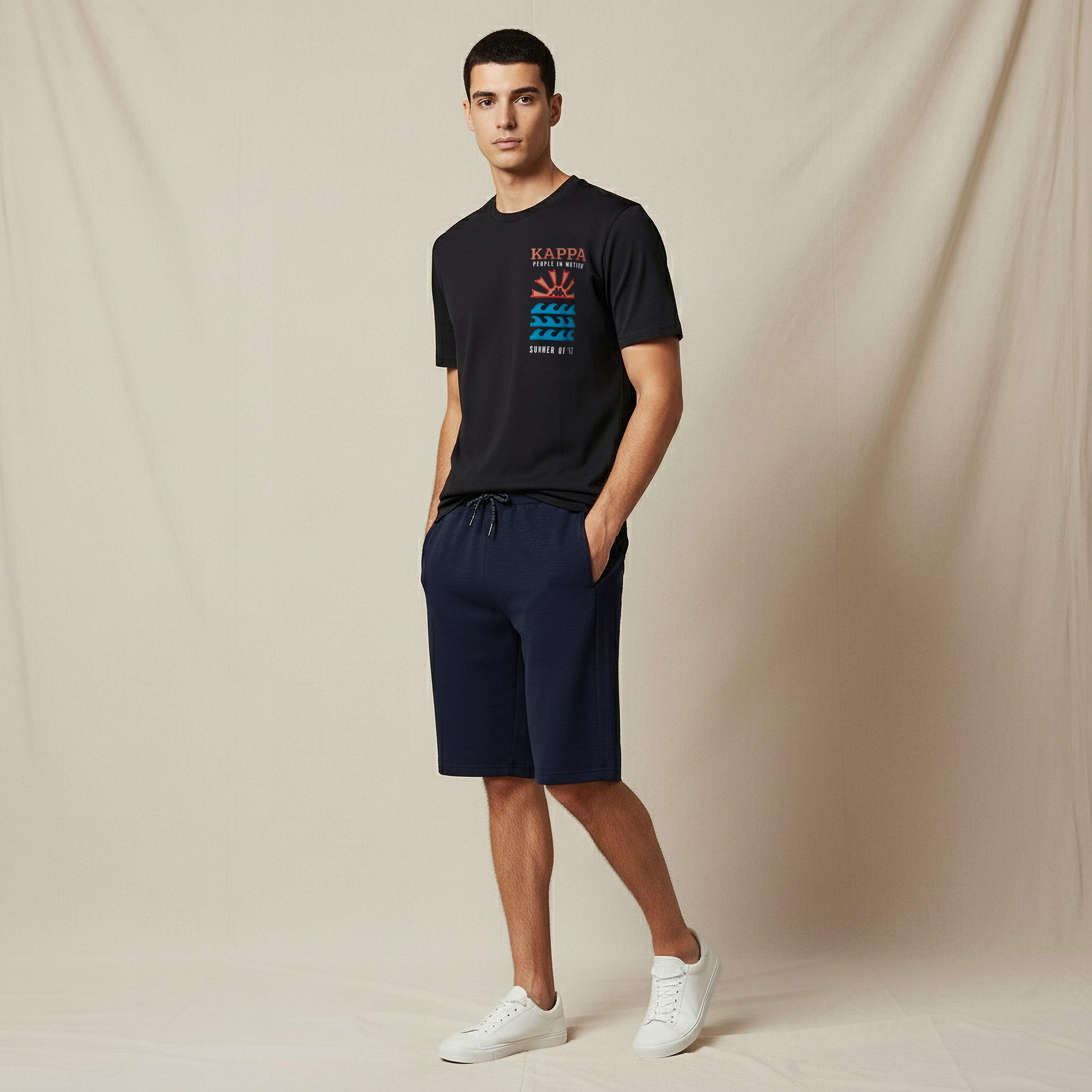 شورت غير قابل للتمدد بقصّة عادية مع جيوب من كابا-men-clothing-bottoms-shorts-image-5