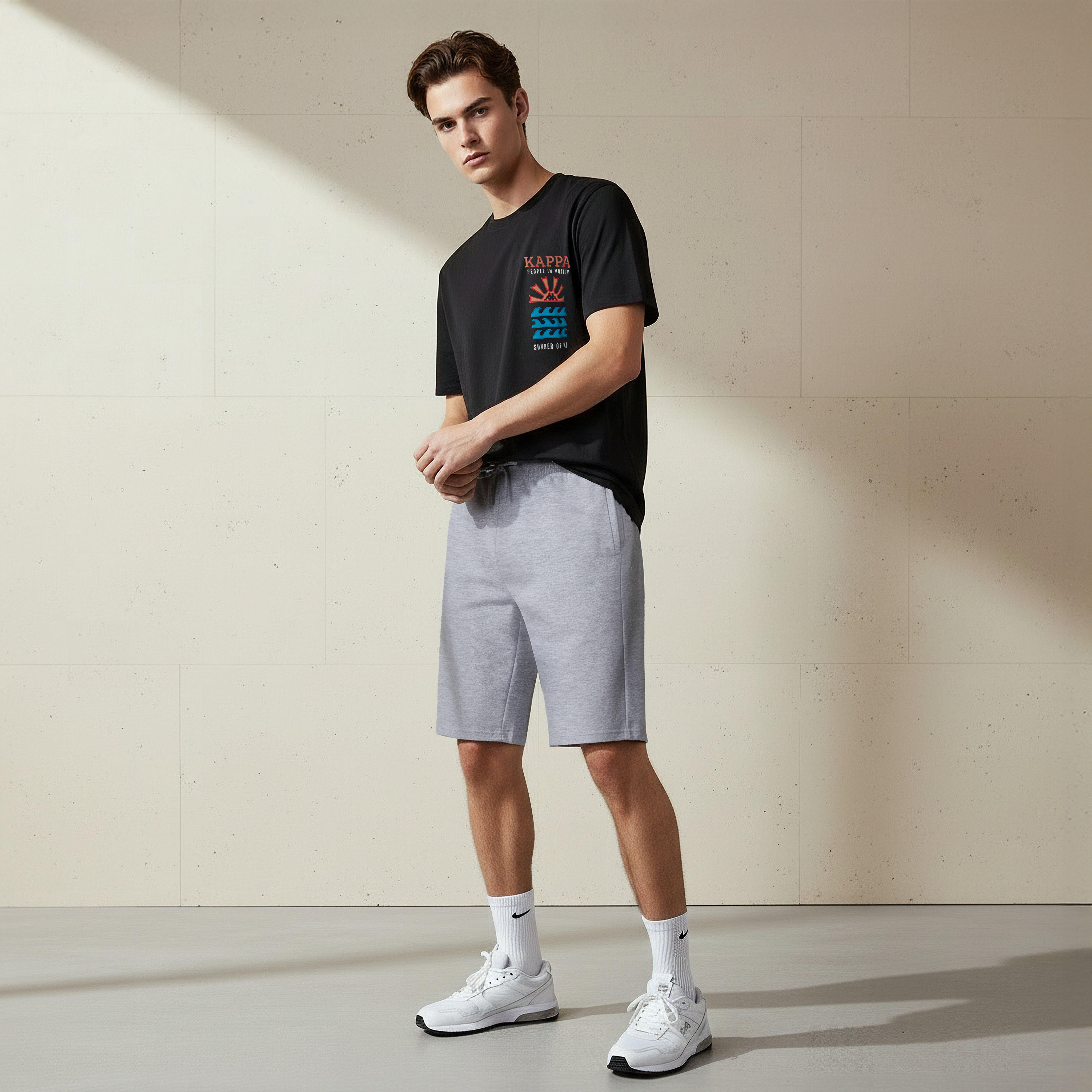Kappa Non Stretchable Regular Fit Shorts with Pockets-men-clothing-bottoms-shorts-image-3