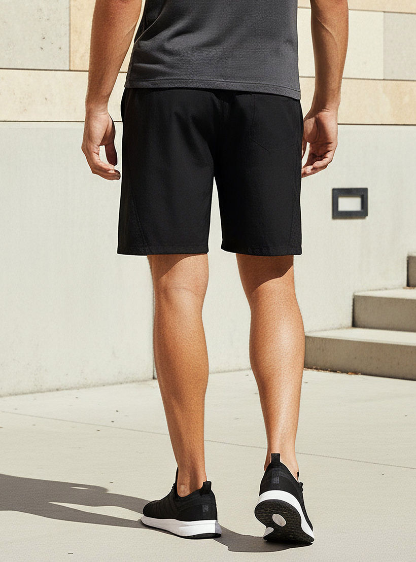 Kappa Regular Fit Shorts with Mesh Panel-men-clothing-bottoms-shorts-image-3