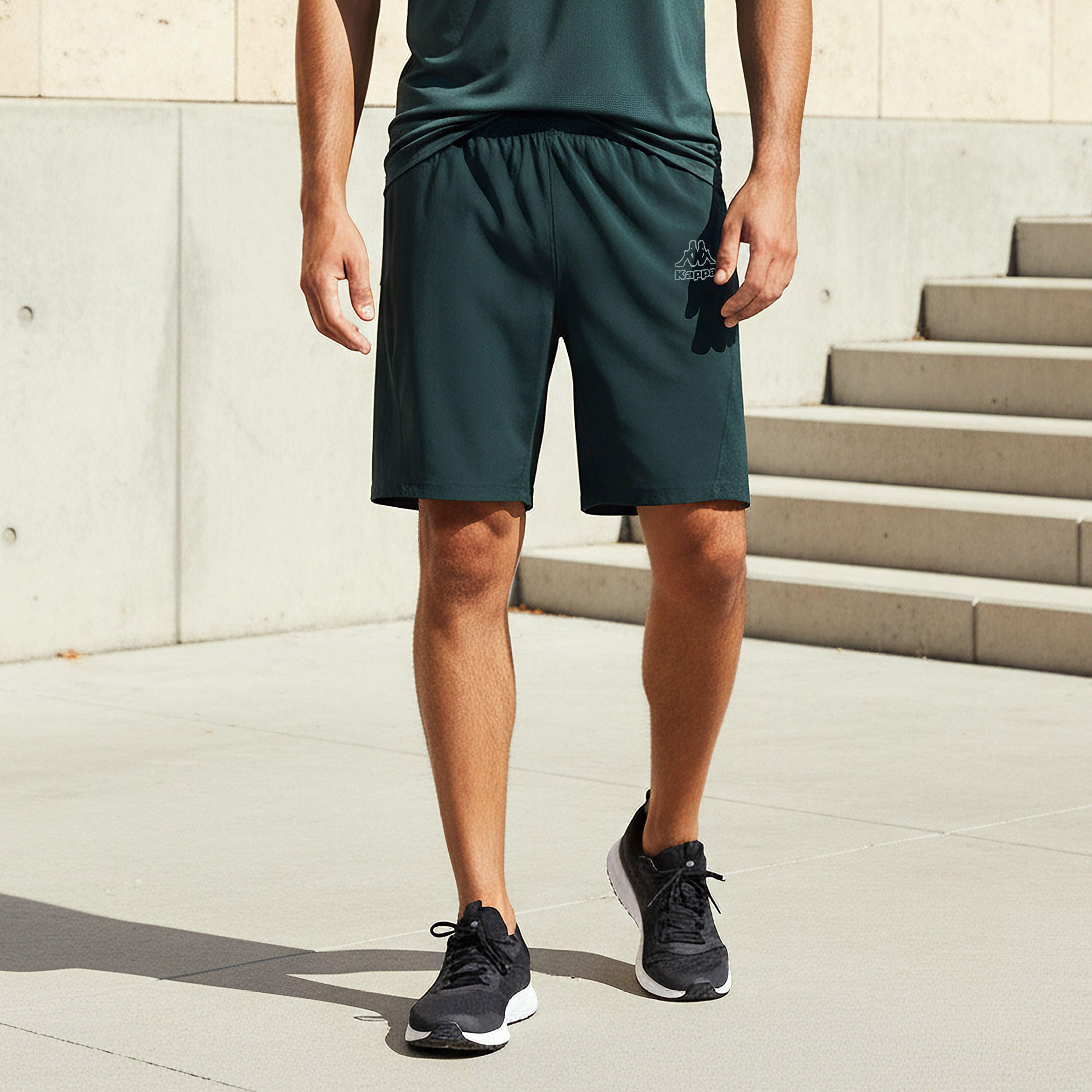 شورت بقصة عادية وشريط شبكي من كابا-men-clothing-bottoms-shorts-image-5