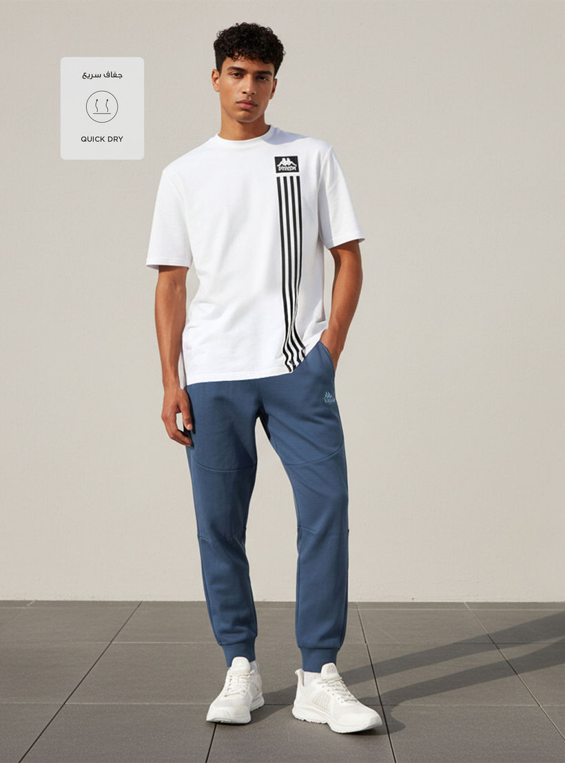 Kappa Men Heat Sealed Zipper Joggers-men-clothing-sportswearandactivewear-bottoms-joggers-image-2
