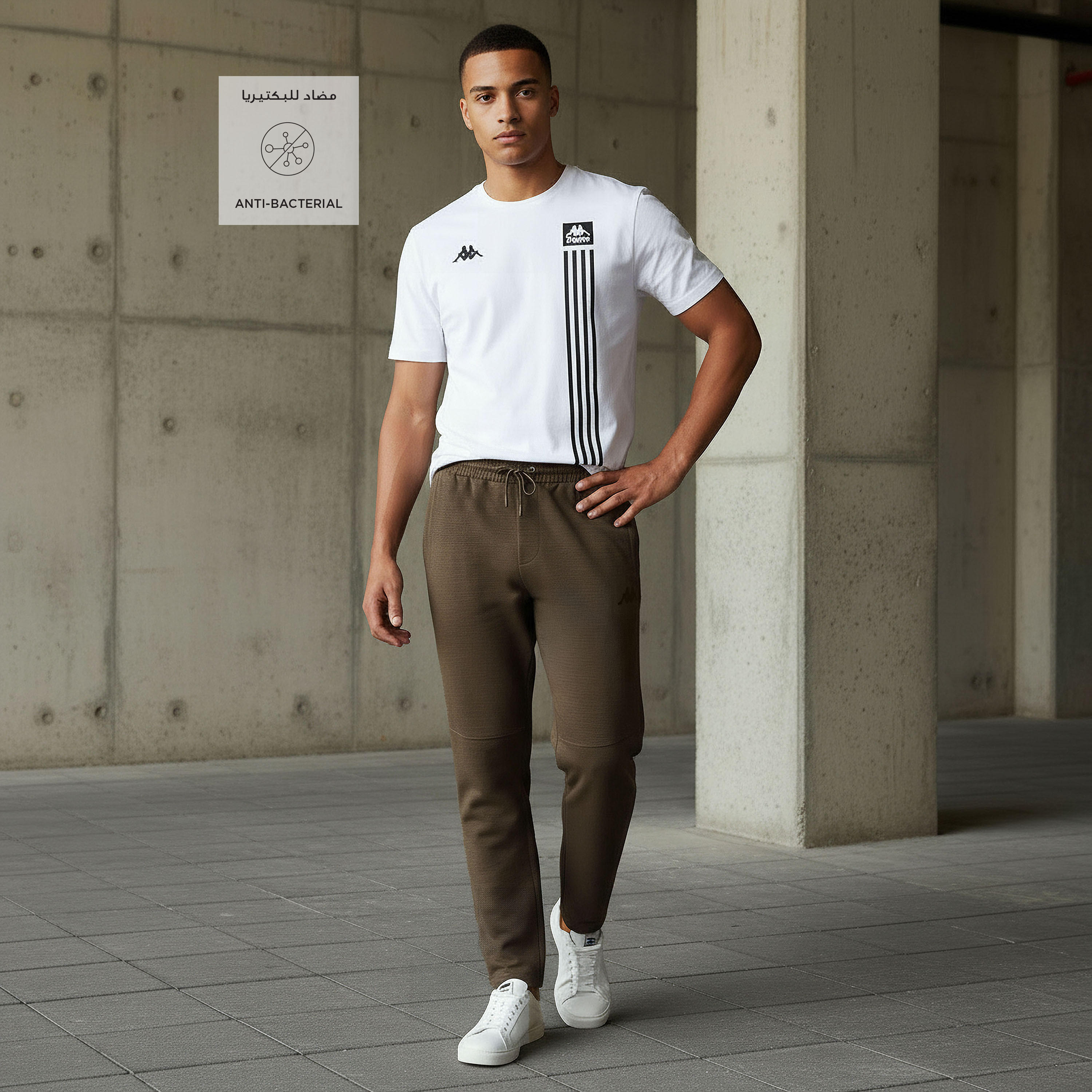 بنطلون رياضي بألواح للرجال من كابا-men-clothing-sportswearandactivewear-tracksuits-image-4