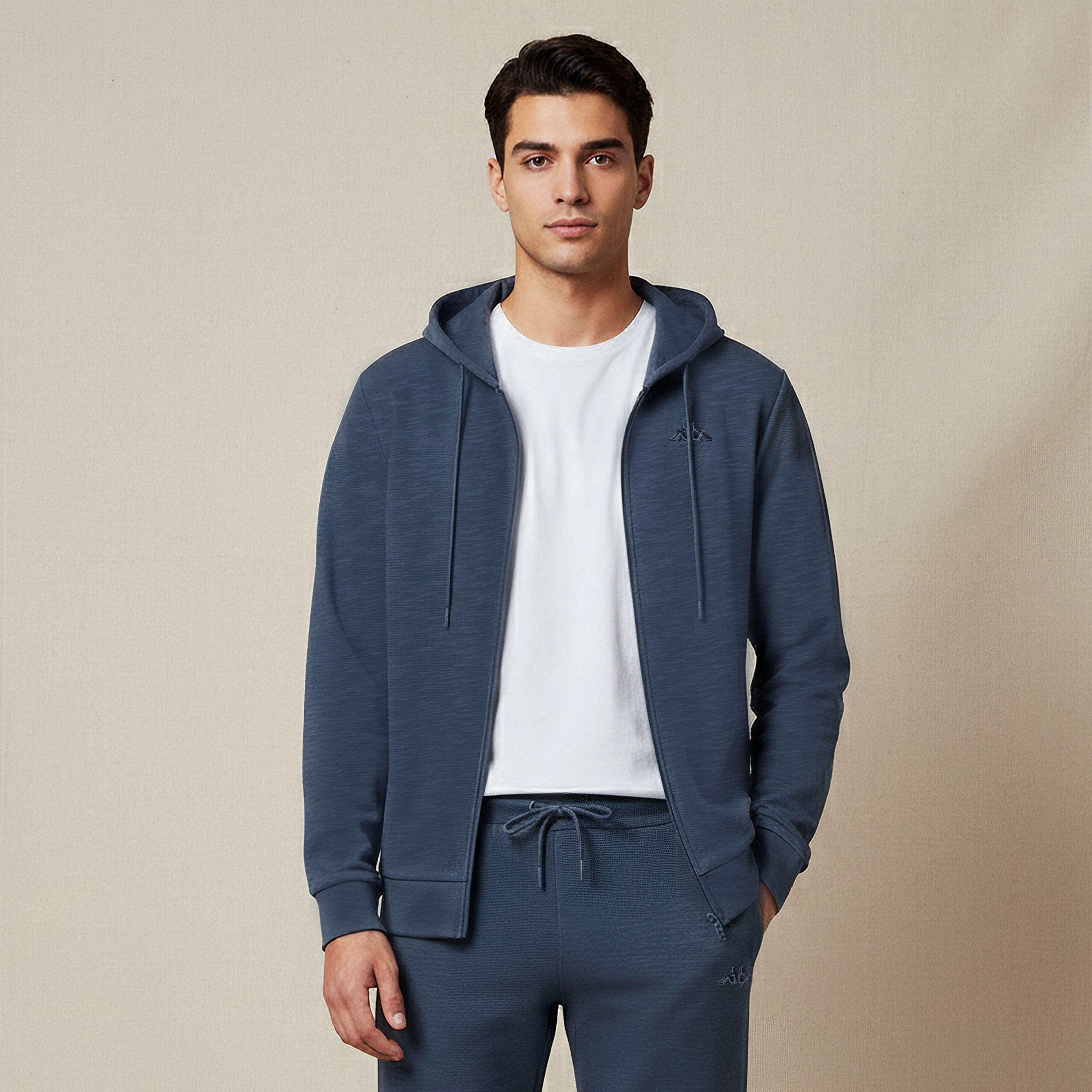 هودي رجالي بسحاب من كابا-men-winterwear-hoodiesandsweatshirts-image-1