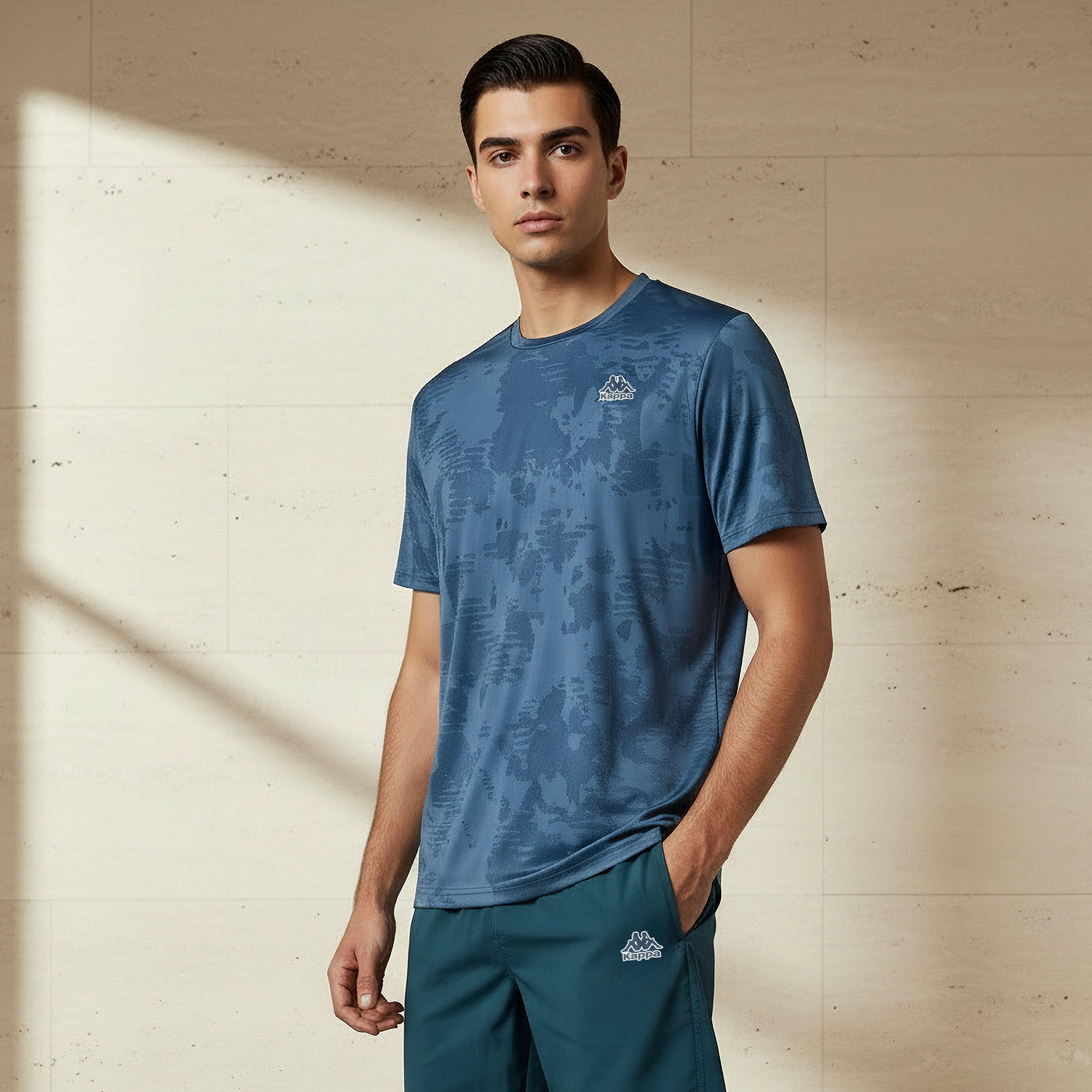 Kappa Men Performance Textured T-shirt-men-clothing-sportswearandactivewear-tshirtsandpolos-image-1