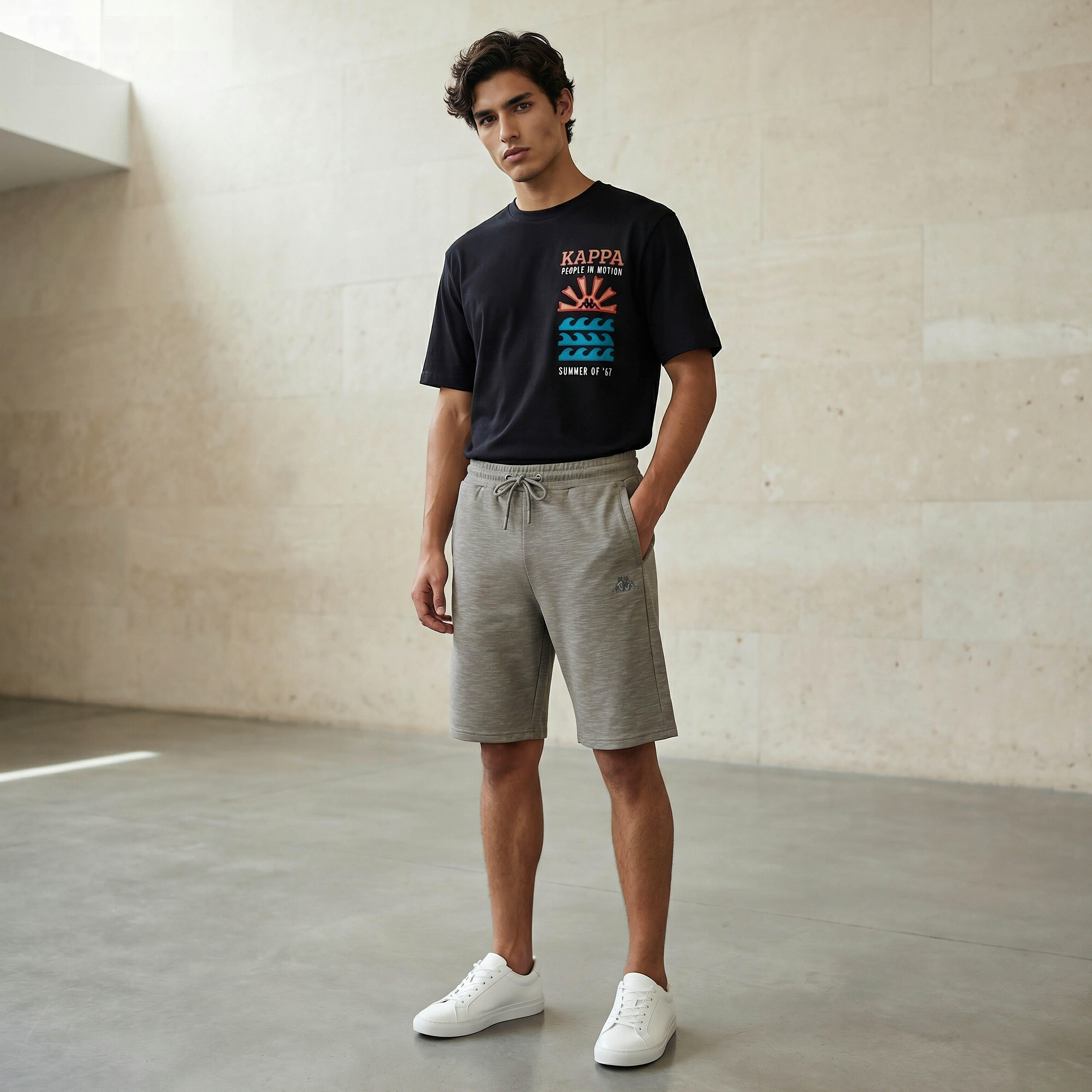 Kappa Non Stretchable Regular Fit Shorts with Pockets-men-clothing-bottoms-shorts-image-3