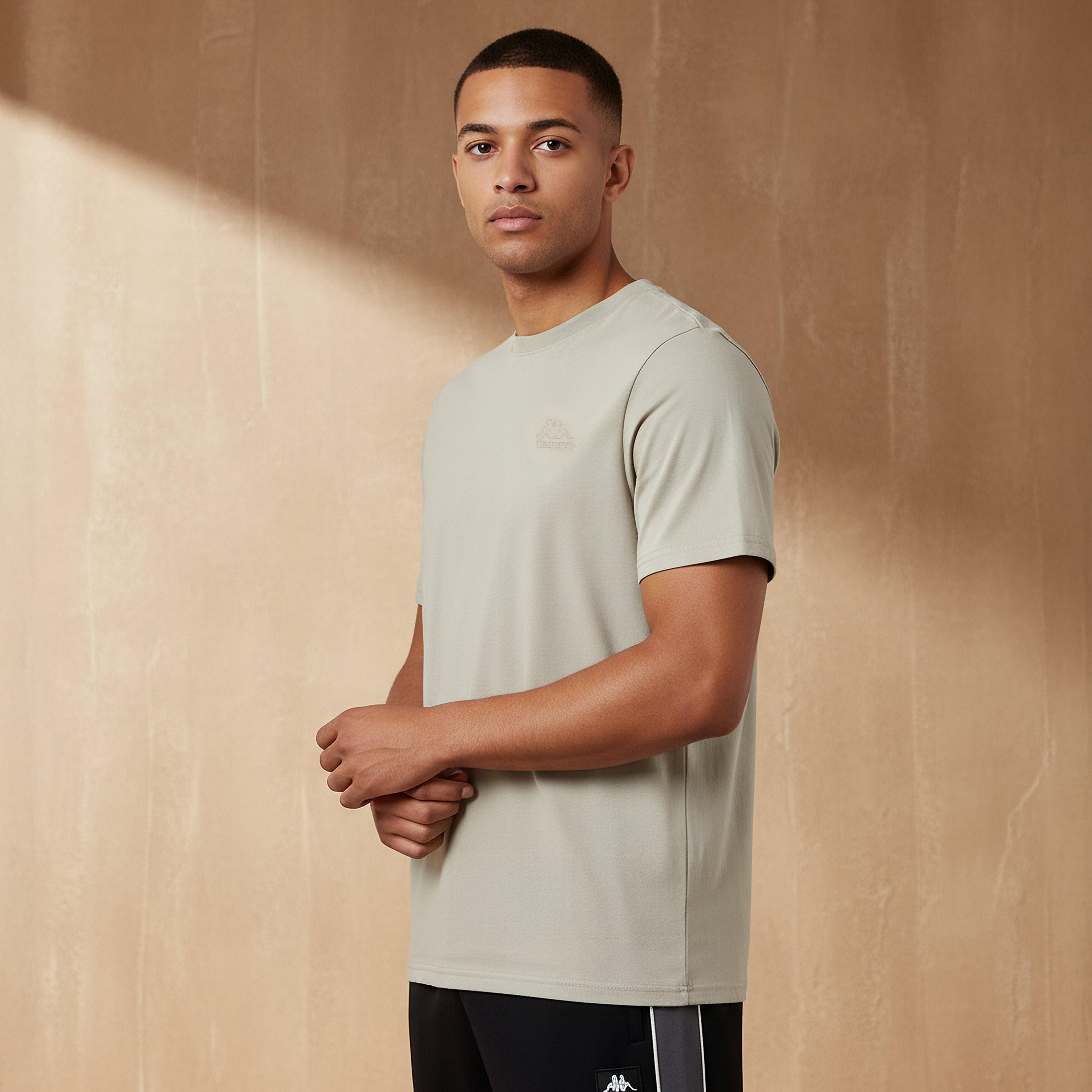 Kappa Men Logo Print T-shirt-men-clothing-sportswearandactivewear-tshirtsandpolos-image-1