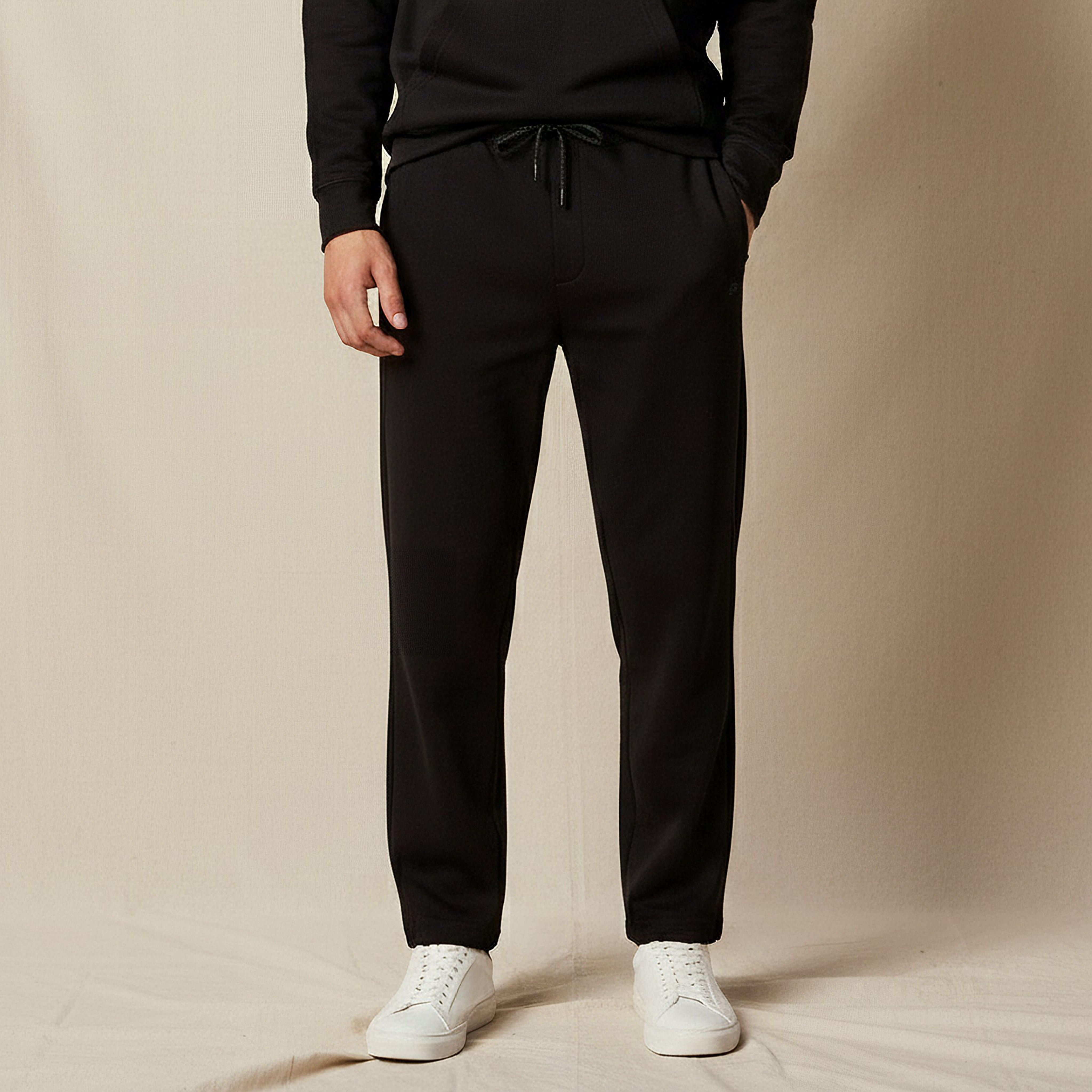 Kappa Men Relaxed Fit Joggers with Pockets-men-clothing-sportswearandactivewear-bottoms-joggers-image-1
