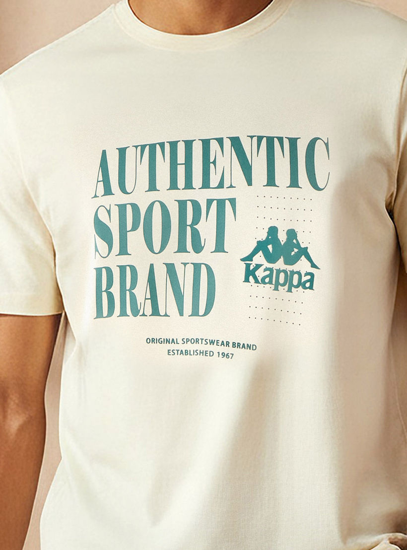 Kappa Men Logo Print T-shirt-men-clothing-sportswearandactivewear-tshirtsandpolos-image-4