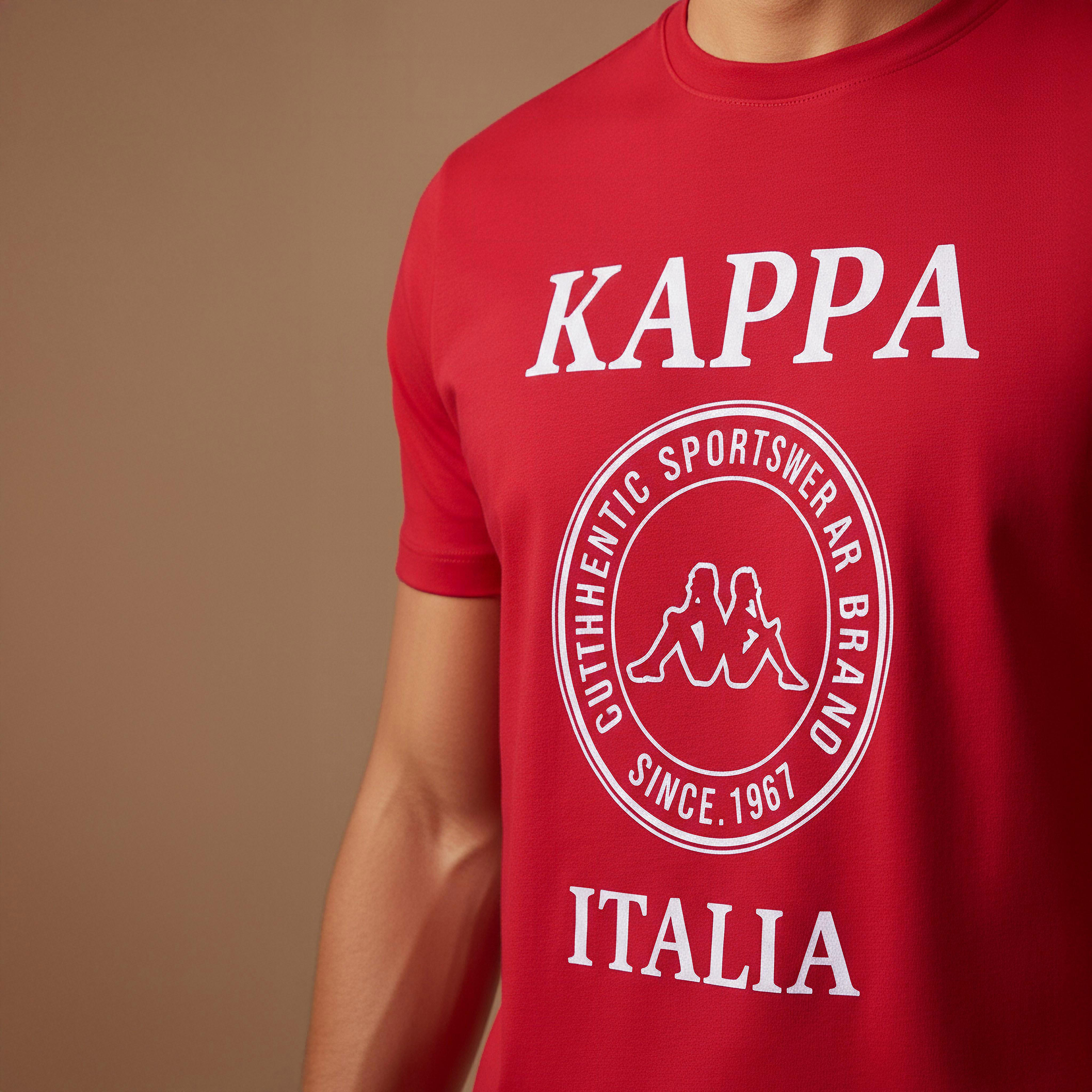 Kappa Men Logo Print T-shirt-men-clothing-sportswearandactivewear-tshirtsandpolos-image-4