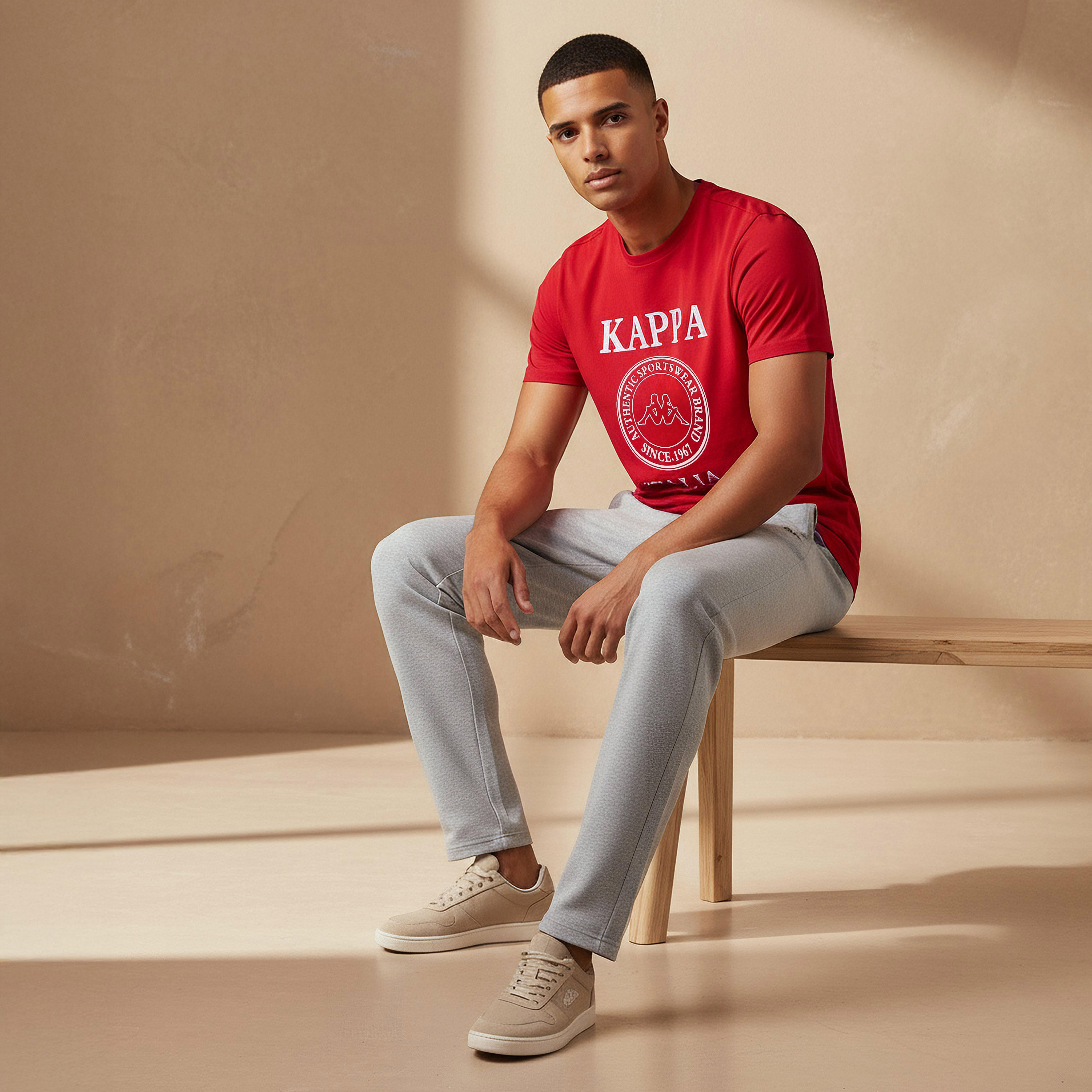 Kappa Men Logo Print T-shirt-men-clothing-sportswearandactivewear-tshirtsandpolos-image-5