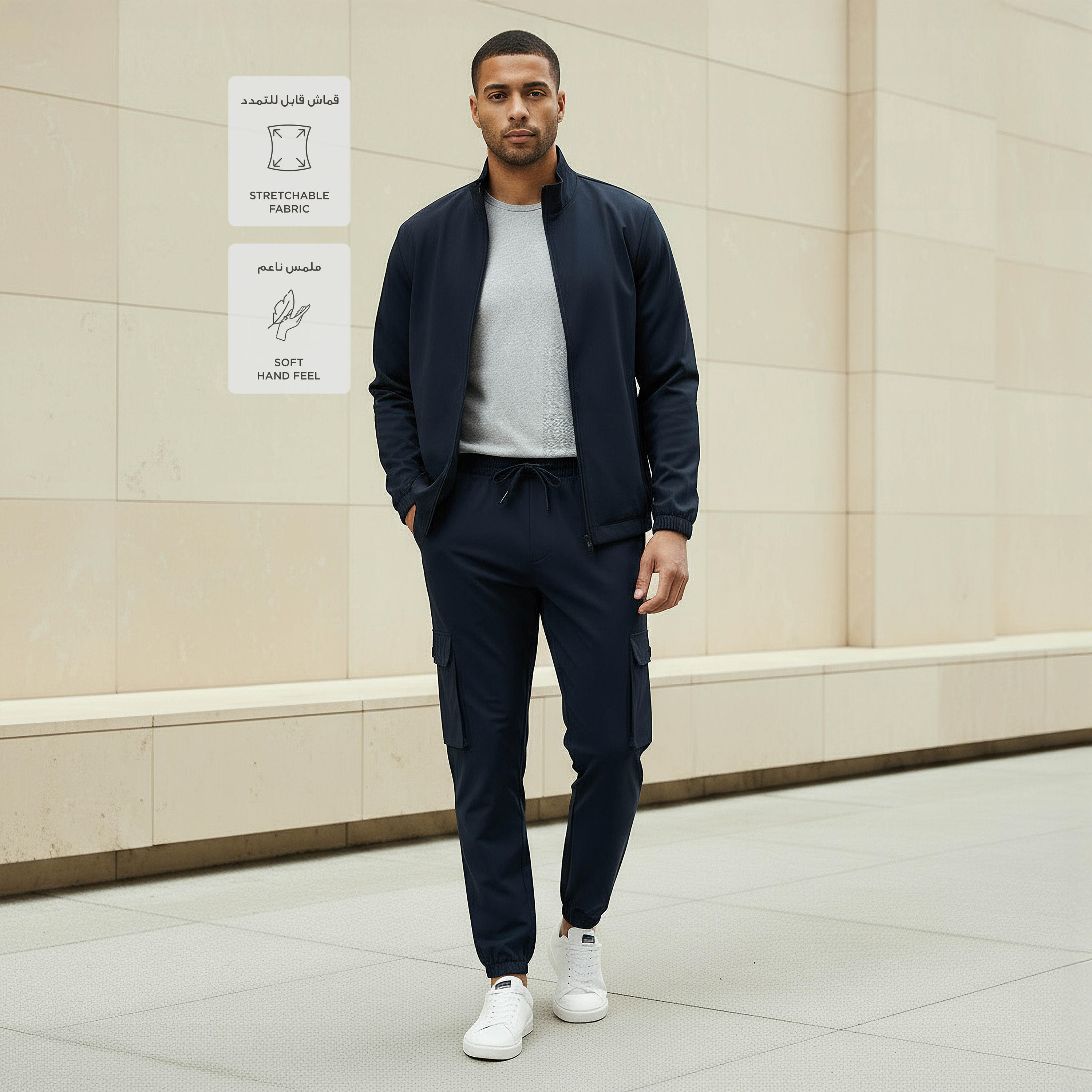 بنطلون رياضي كارجو بجيوب للرجال من لاف بانجولين-men-clothing-sportswearandactivewear-tracksuits-image-2