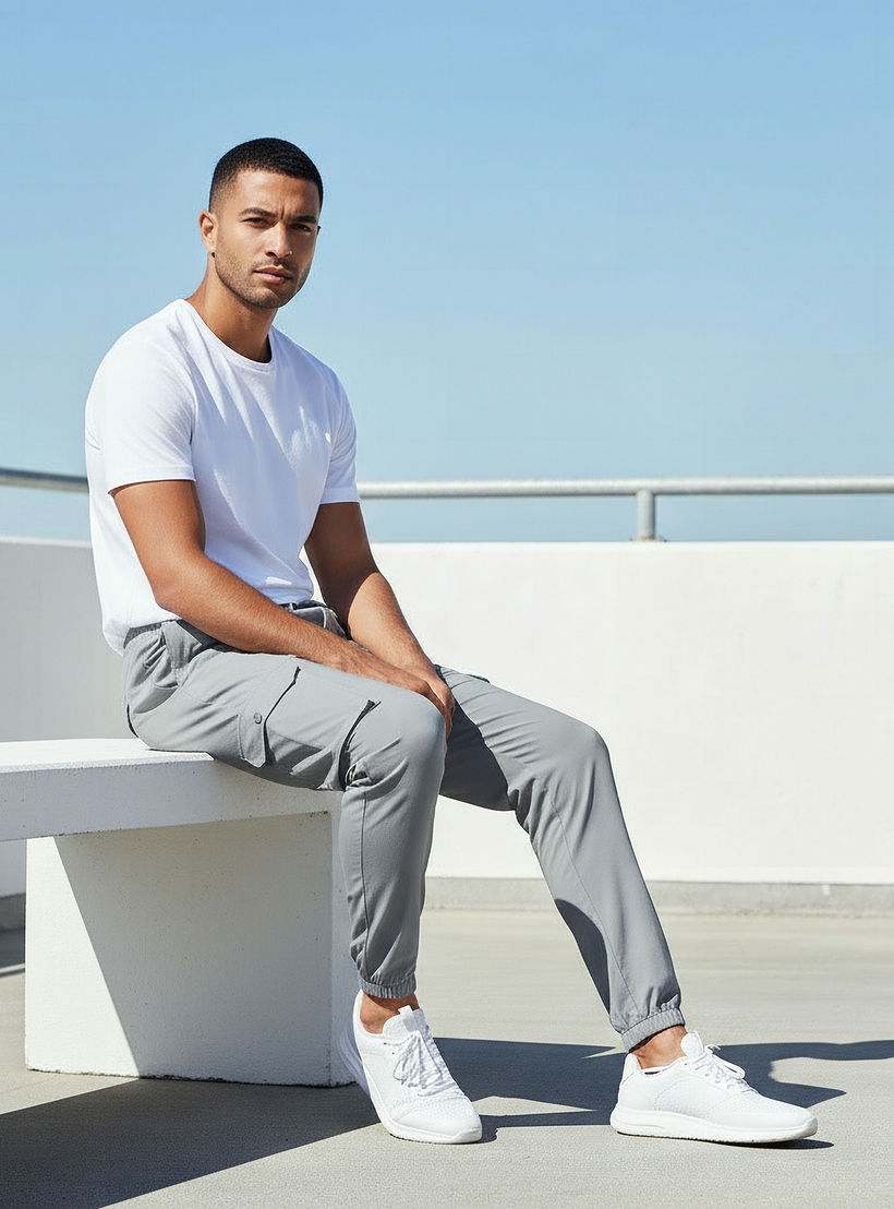 Love Pangolin Men Cargo Joggers with Pockets-men-clothing-sportswearandactivewear-tracksuits-image-5