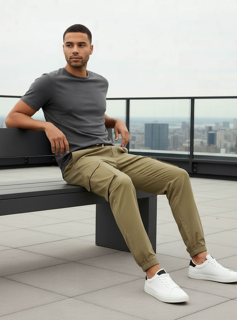 Love Pangolin Men Cargo Joggers with Pockets-men-clothing-sportswearandactivewear-tracksuits-image-5