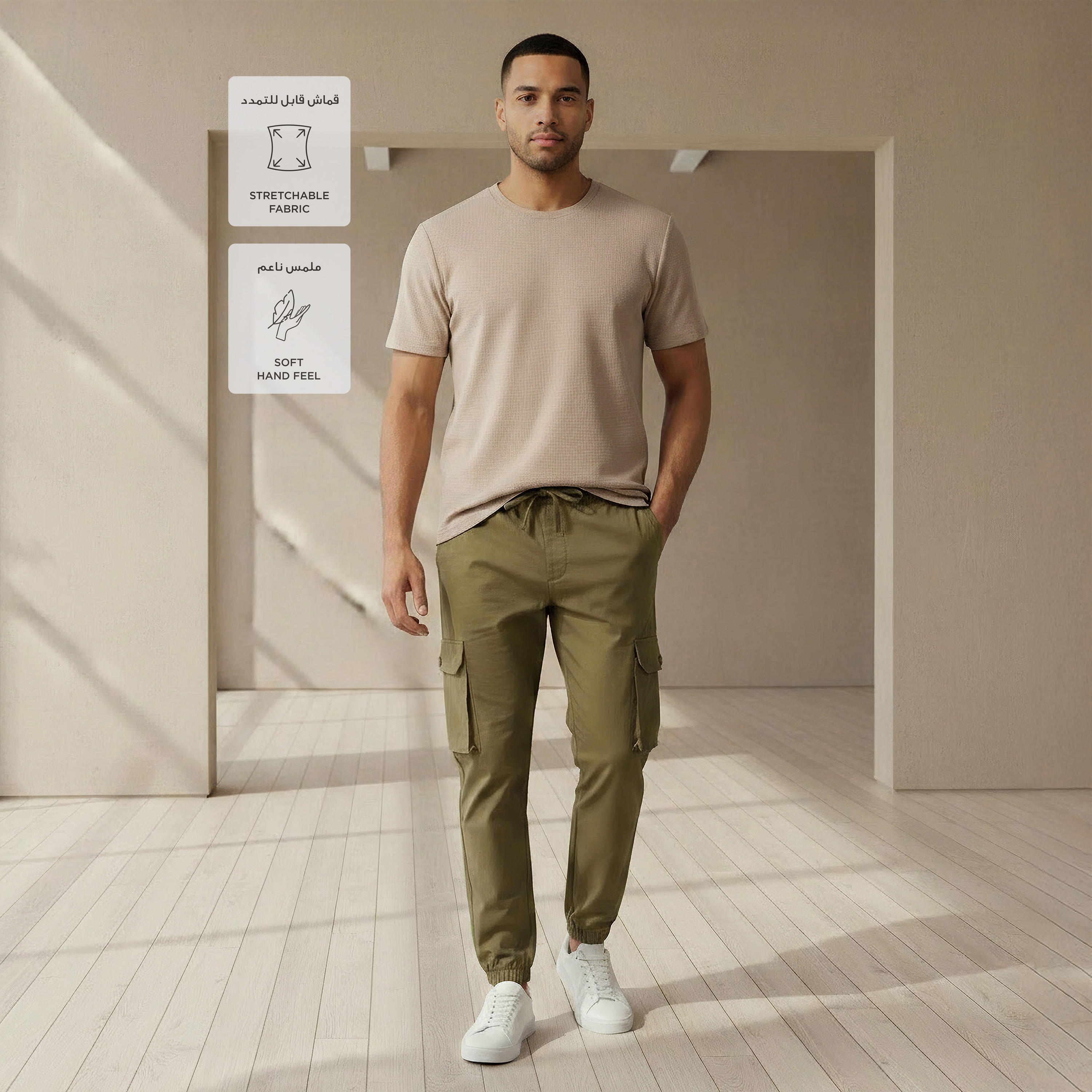 Love Pangolin Men 2 Way Stretch Waffle Textured T-shirt-men-clothing-sportswearandactivewear-tshirtsandpolos-image-2