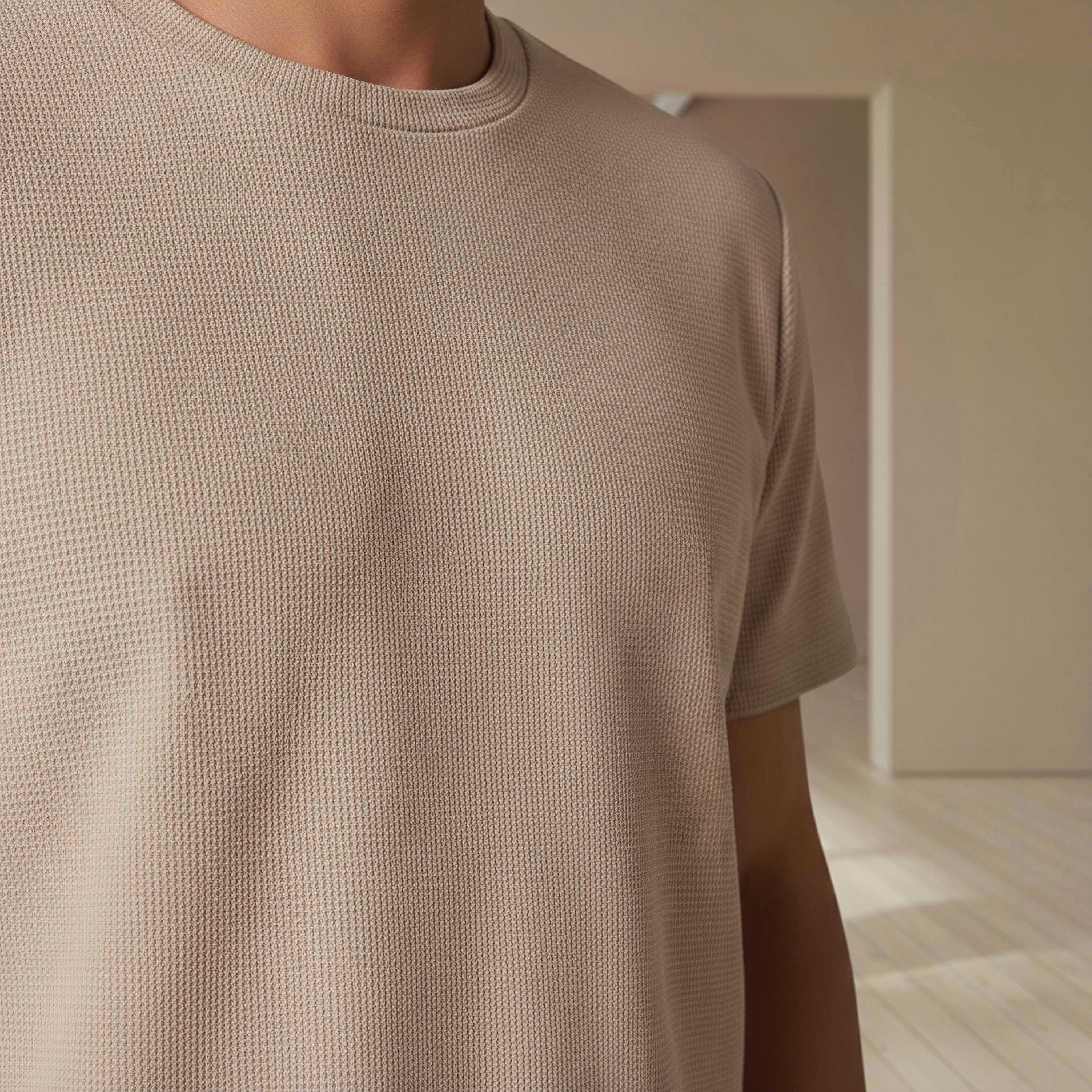 تيشيرت رجالي بملمس وافل مطّاط باتجاهين من لوف بانغولين-men-clothing-sportswearandactivewear-tshirtsandpolos-image-4