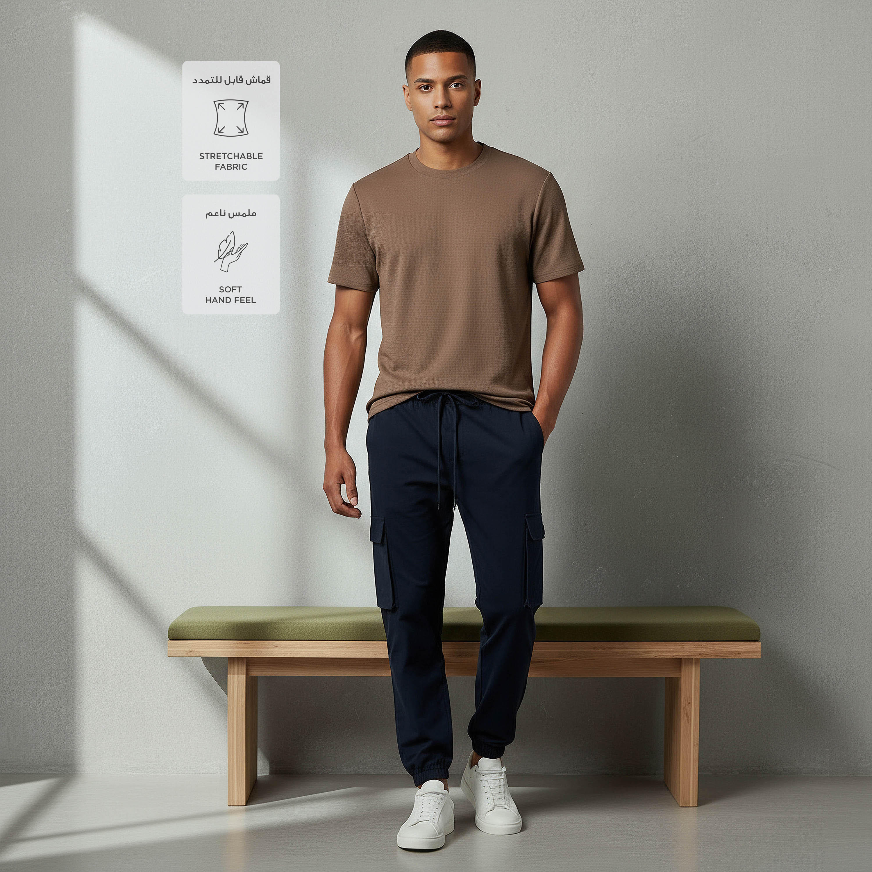 Love Pangolin Men 2 Way Stretch Waffle Textured T-shirt-men-clothing-sportswearandactivewear-tshirtsandpolos-image-2