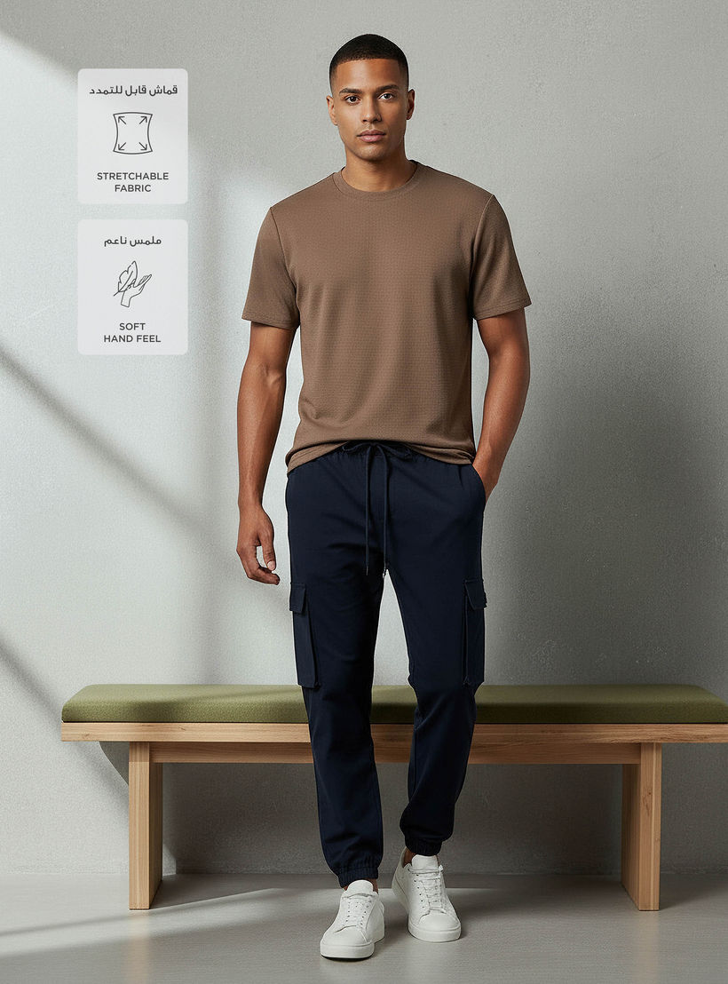 Love Pangolin Men 2 Way Stretch Waffle Textured T-shirt-men-clothing-sportswearandactivewear-tshirtsandpolos-image-2